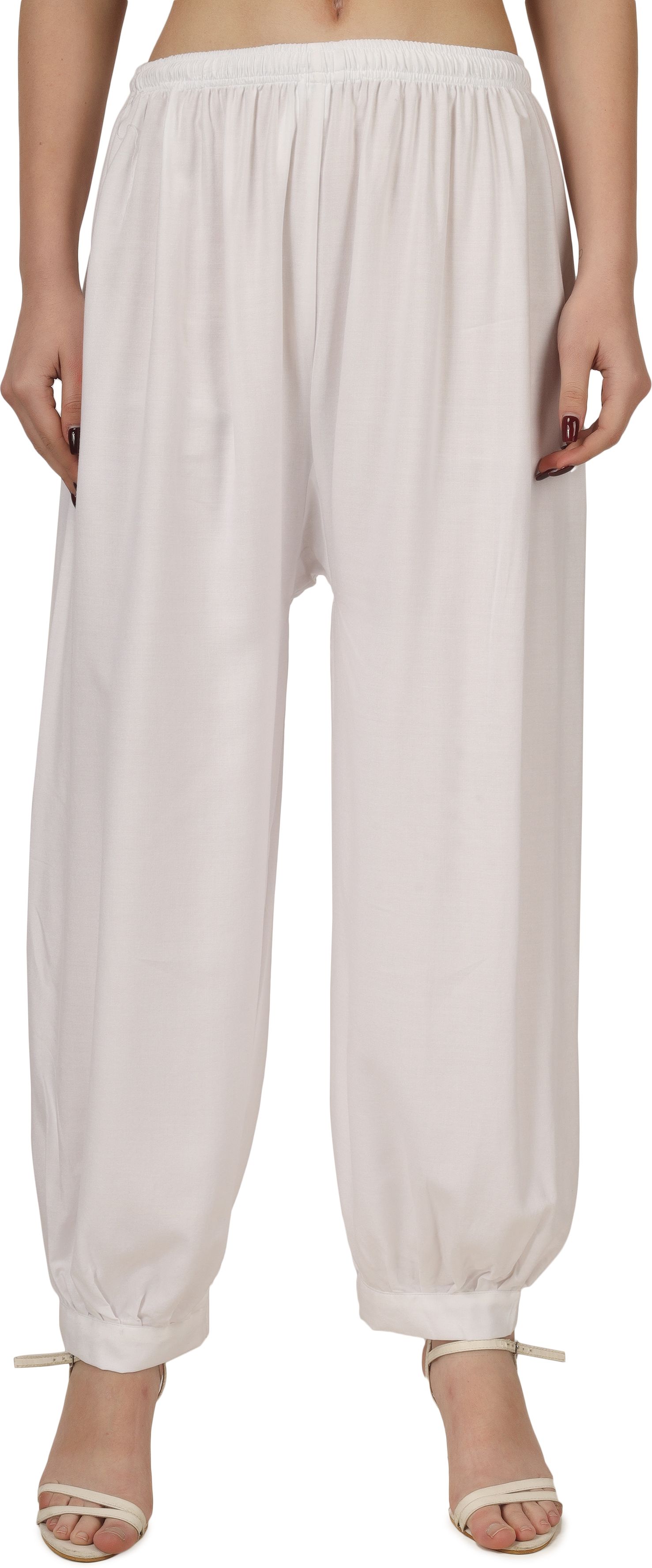 Solid Rayon Women Harem Pants
