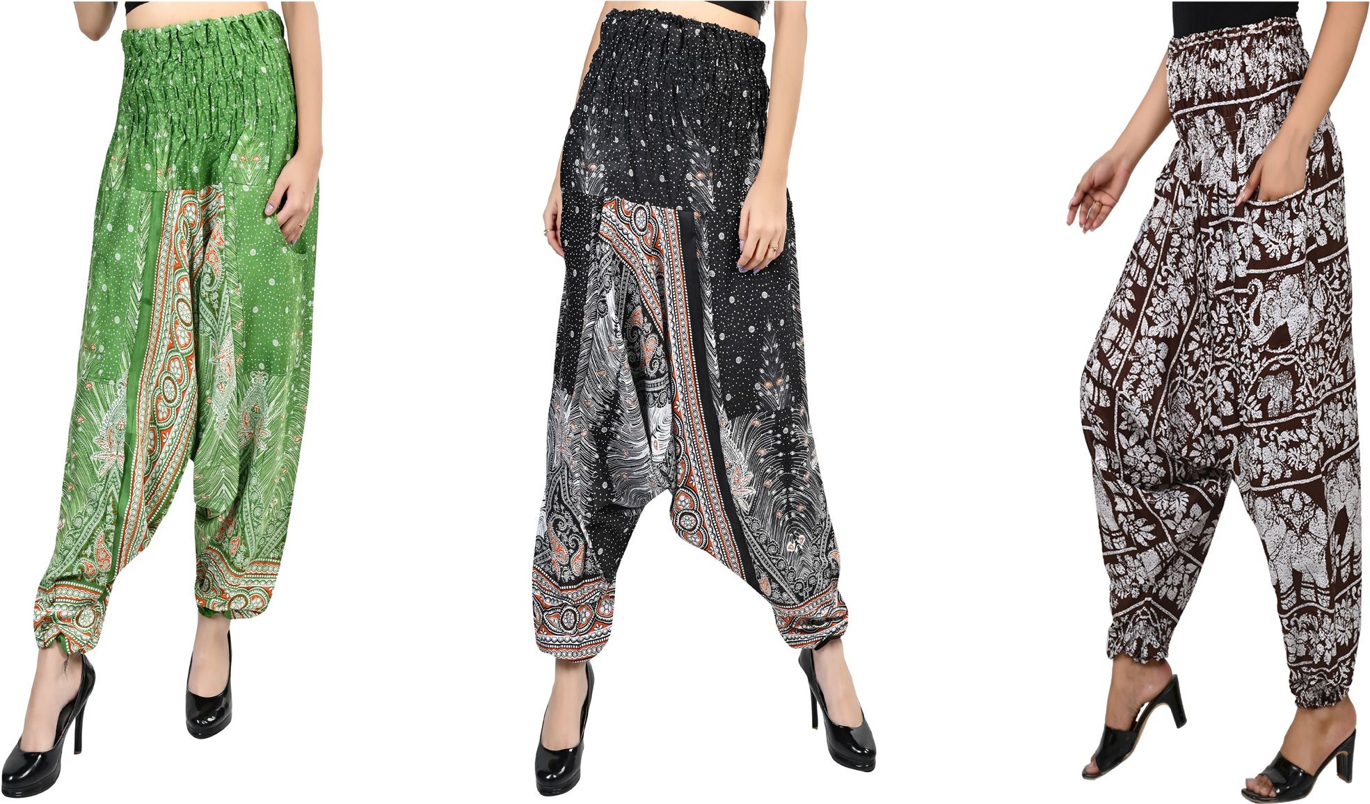 narnari Printed Rayon Women Harem Pants-picture-33