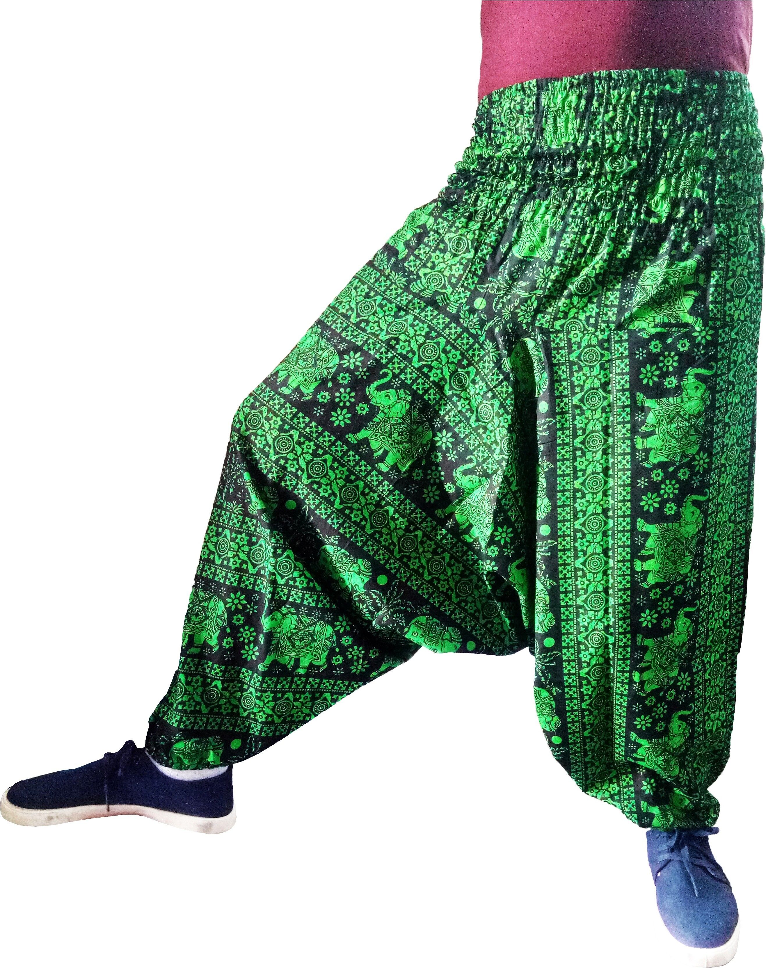 icare Printed Cotton Men Harem Pants-picture-32