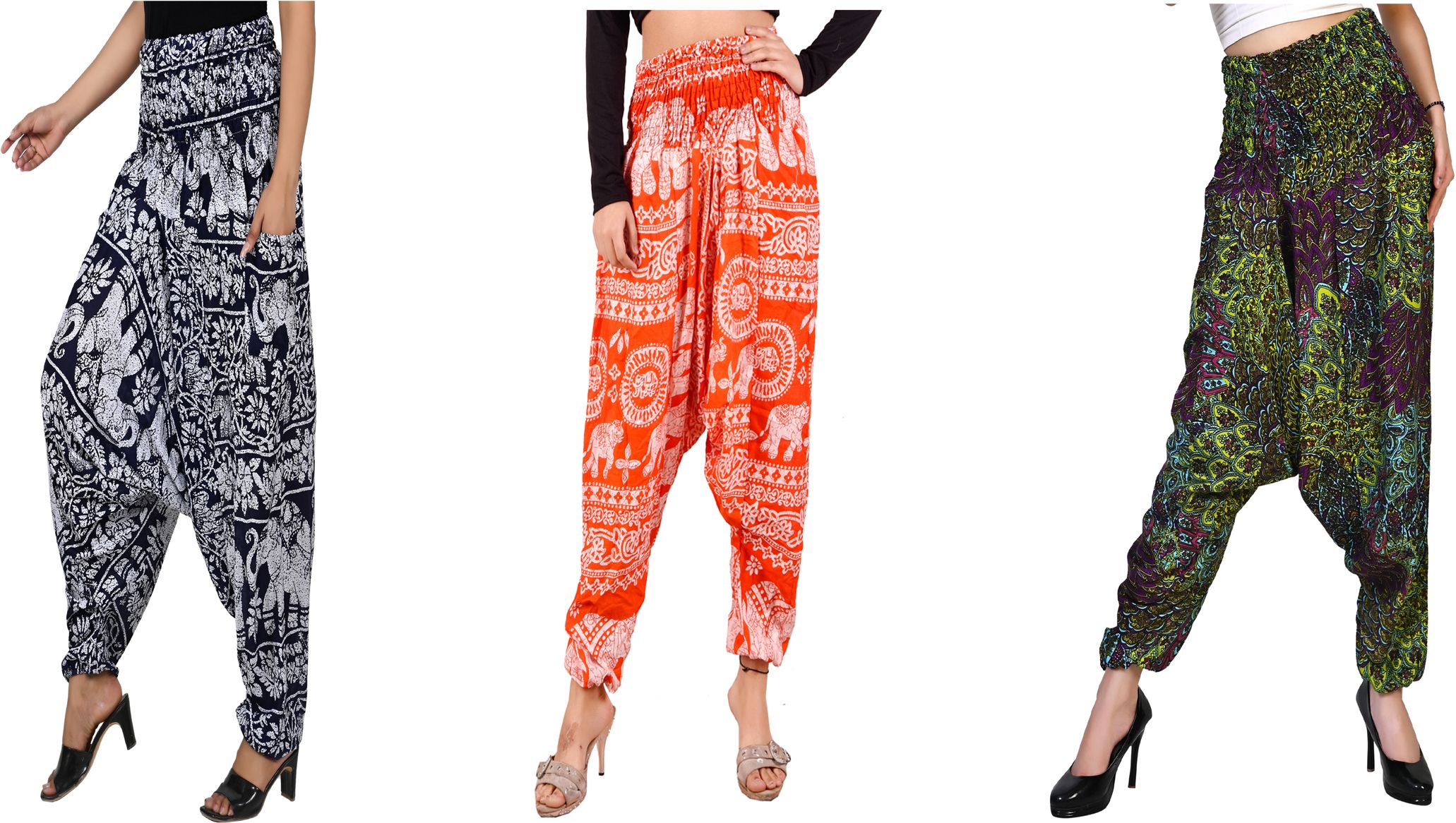narnari Printed Rayon Women Harem Pants-picture-24