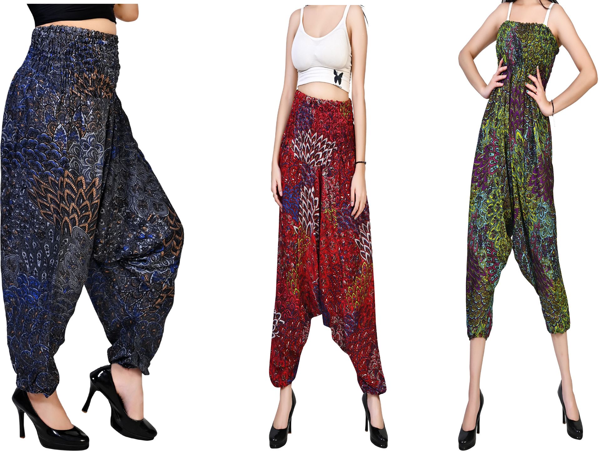 fusfus Printed Rayon, Cotton Women Harem Pants-picture-28