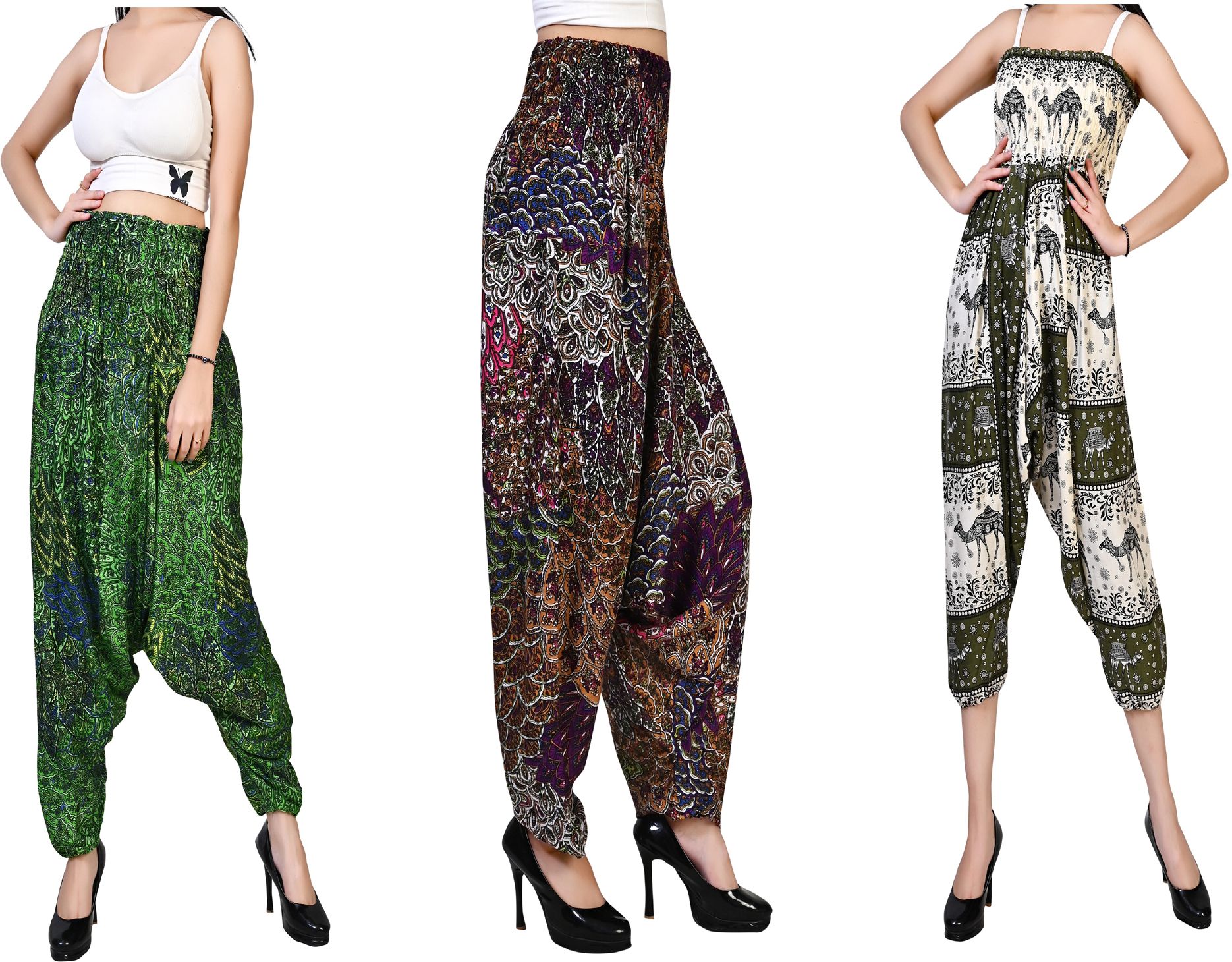 fusfus Printed Rayon, Cotton Women Harem Pants-picture-49