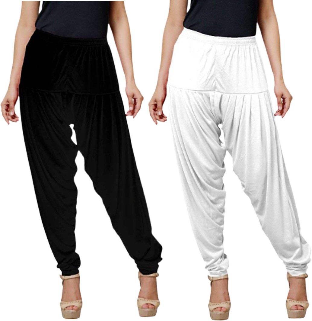 pelican Solid Viscose Women Harem Pants-picture-31