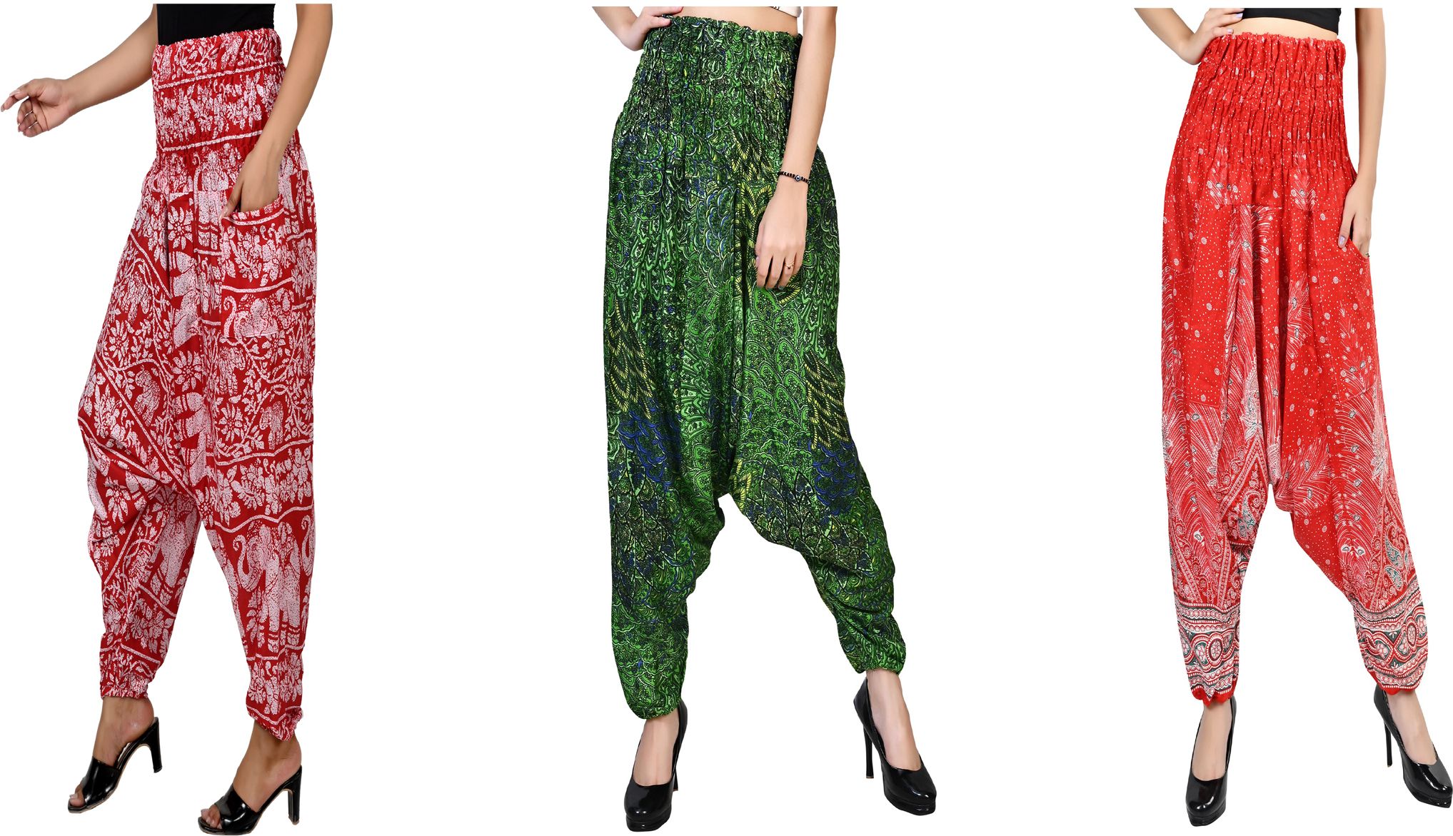 narnari Printed Rayon Women Harem Pants-picture-21