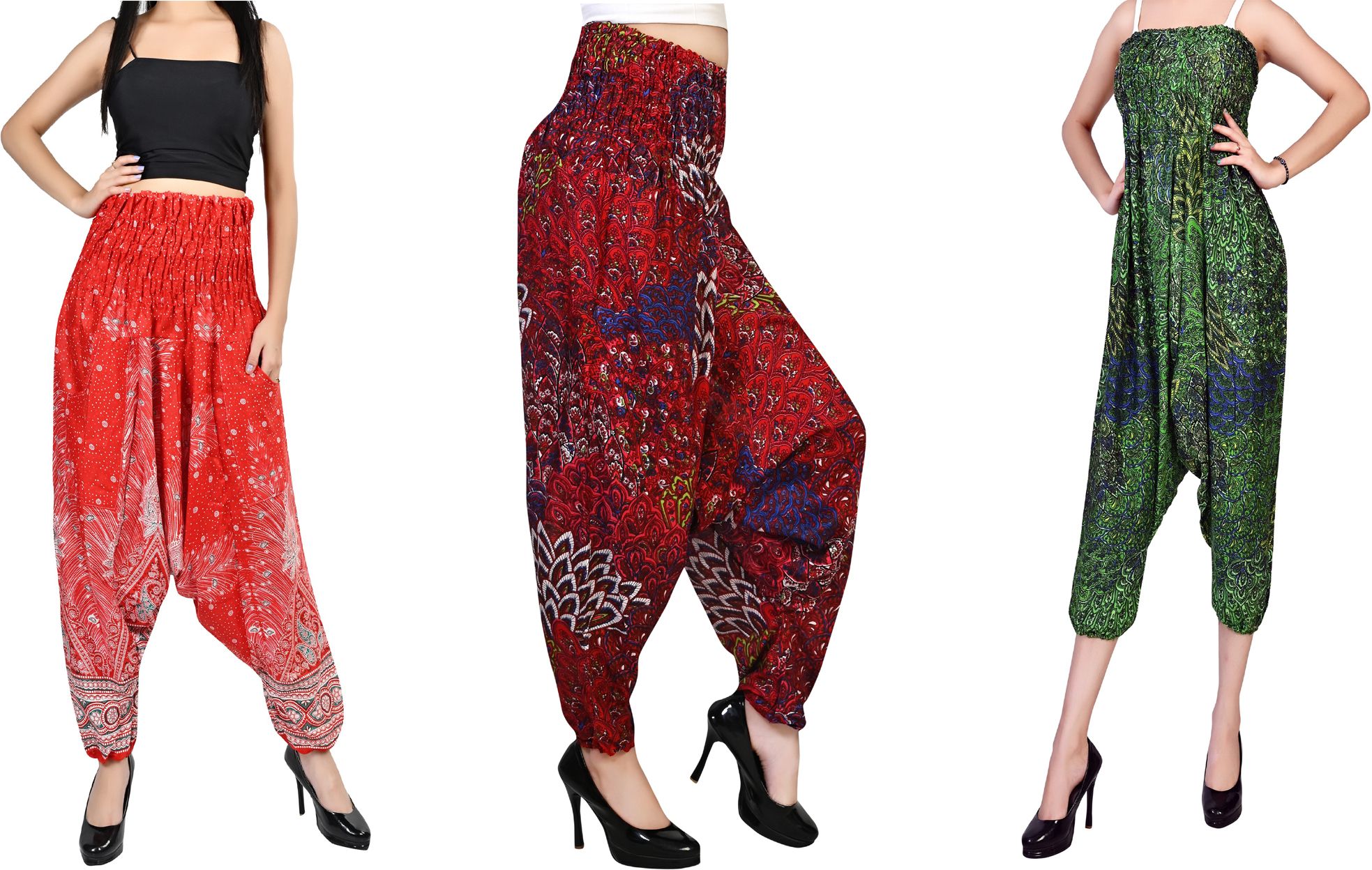 fusfus Printed Rayon, Cotton Women Harem Pants-picture-11