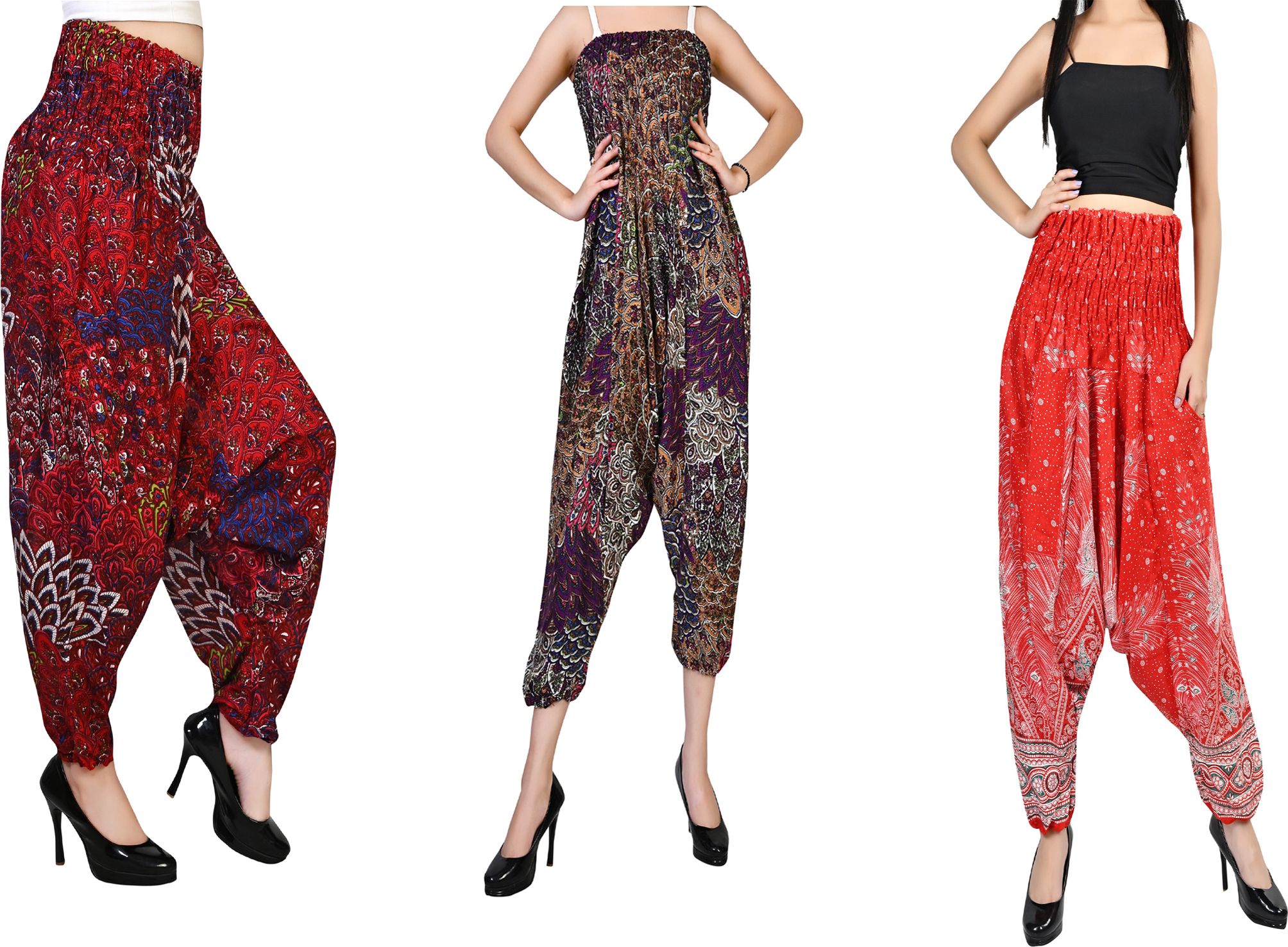 fusfus Printed Rayon, Cotton Women Harem Pants-picture-42