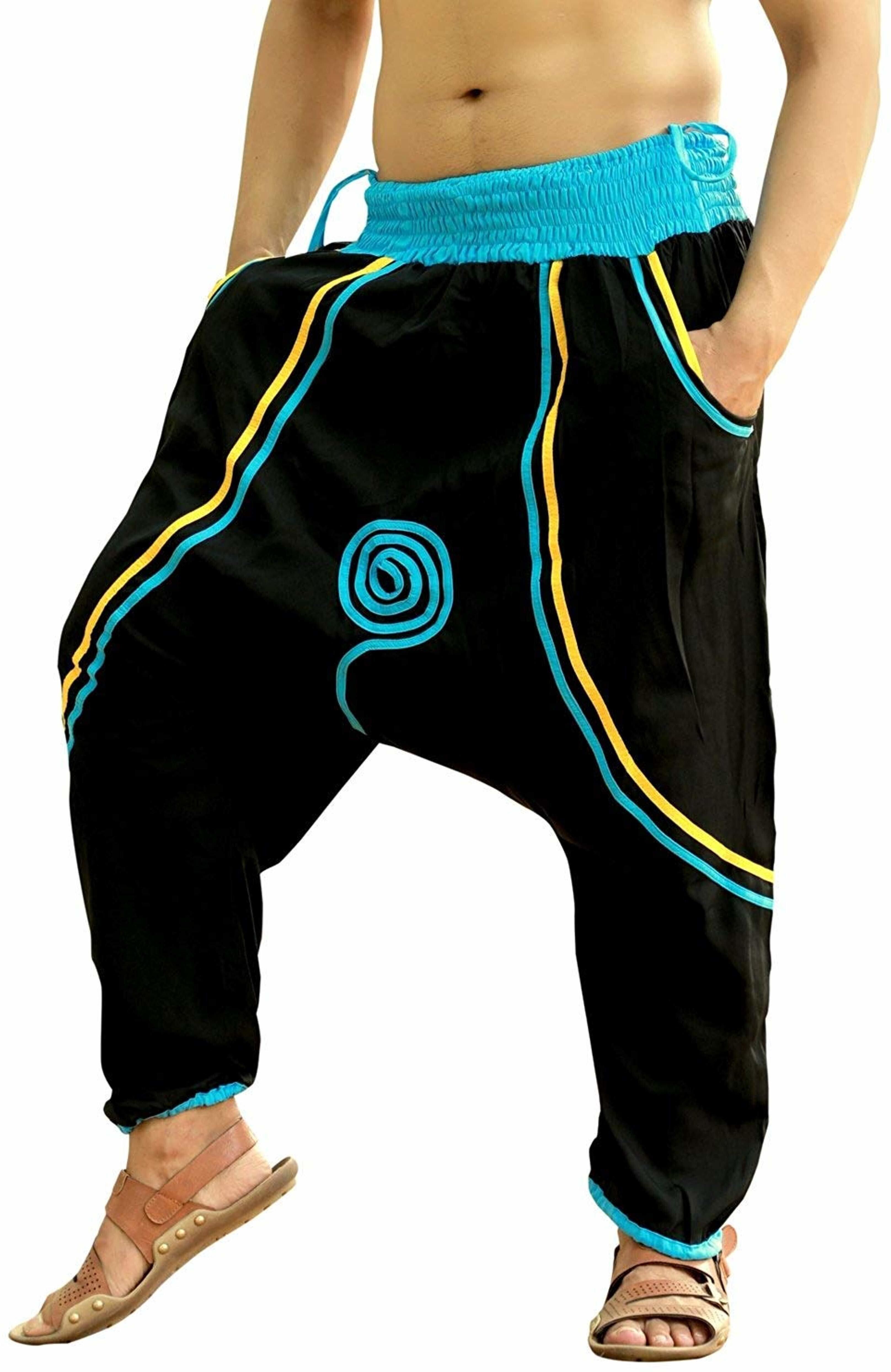 whitewhale Solid Cotton Men Harem Pants-picture-37