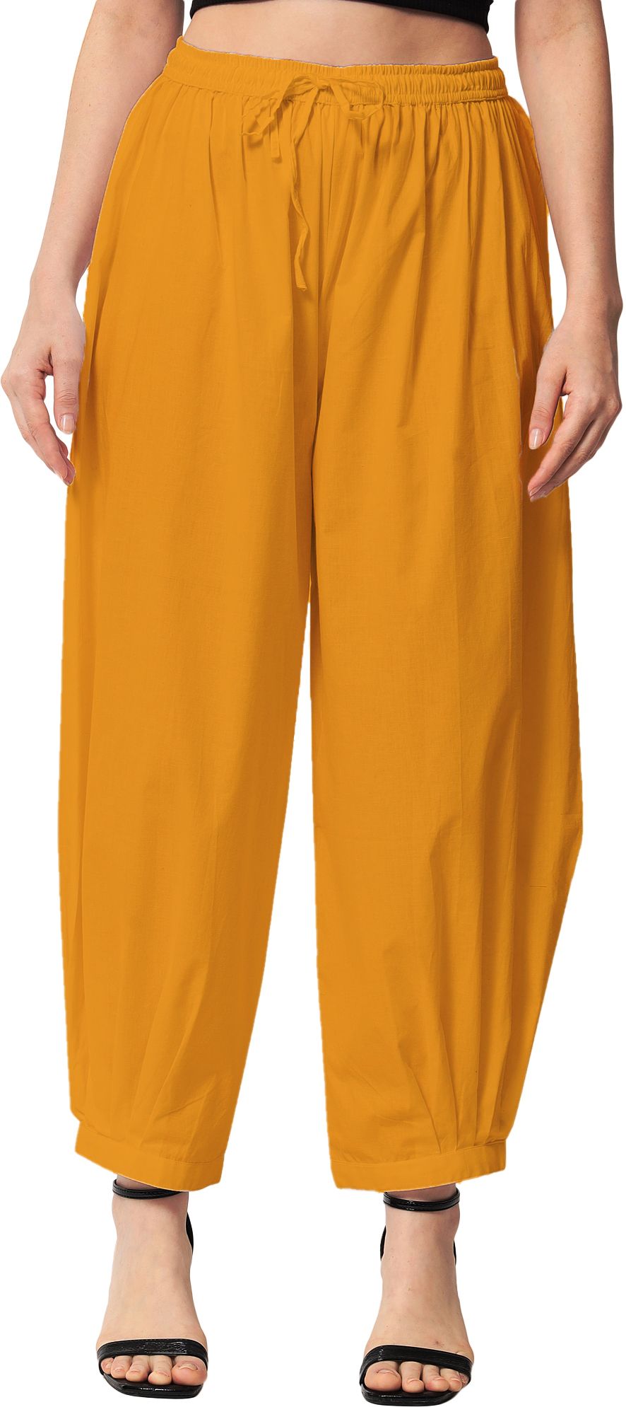 Solid Cotton Women Harem Pants
