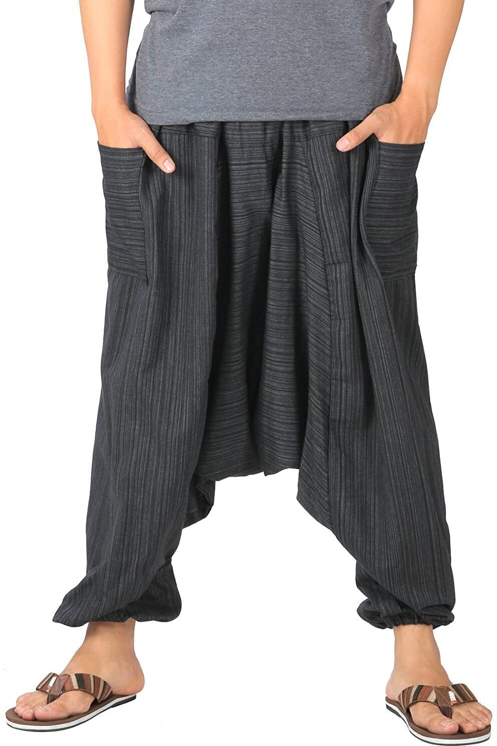 Printed Cotton Men Harem Pants-image-14