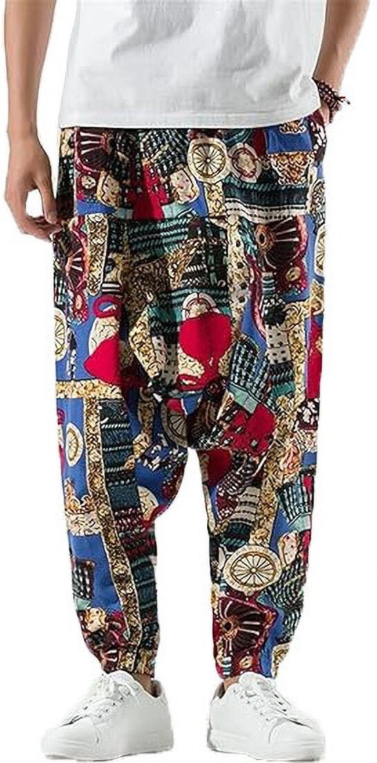 Printed Cotton Men Harem Pants-image-26