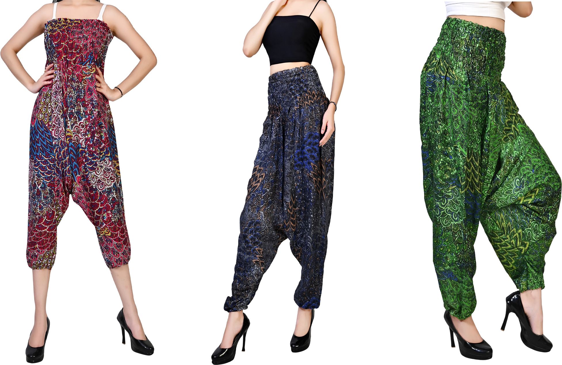 fusfus Printed Rayon, Cotton Women Harem Pants-picture-12