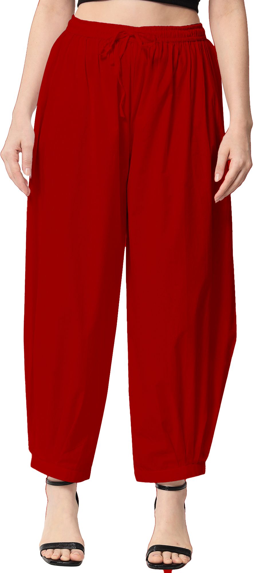 Solid Cotton Women Harem Pants