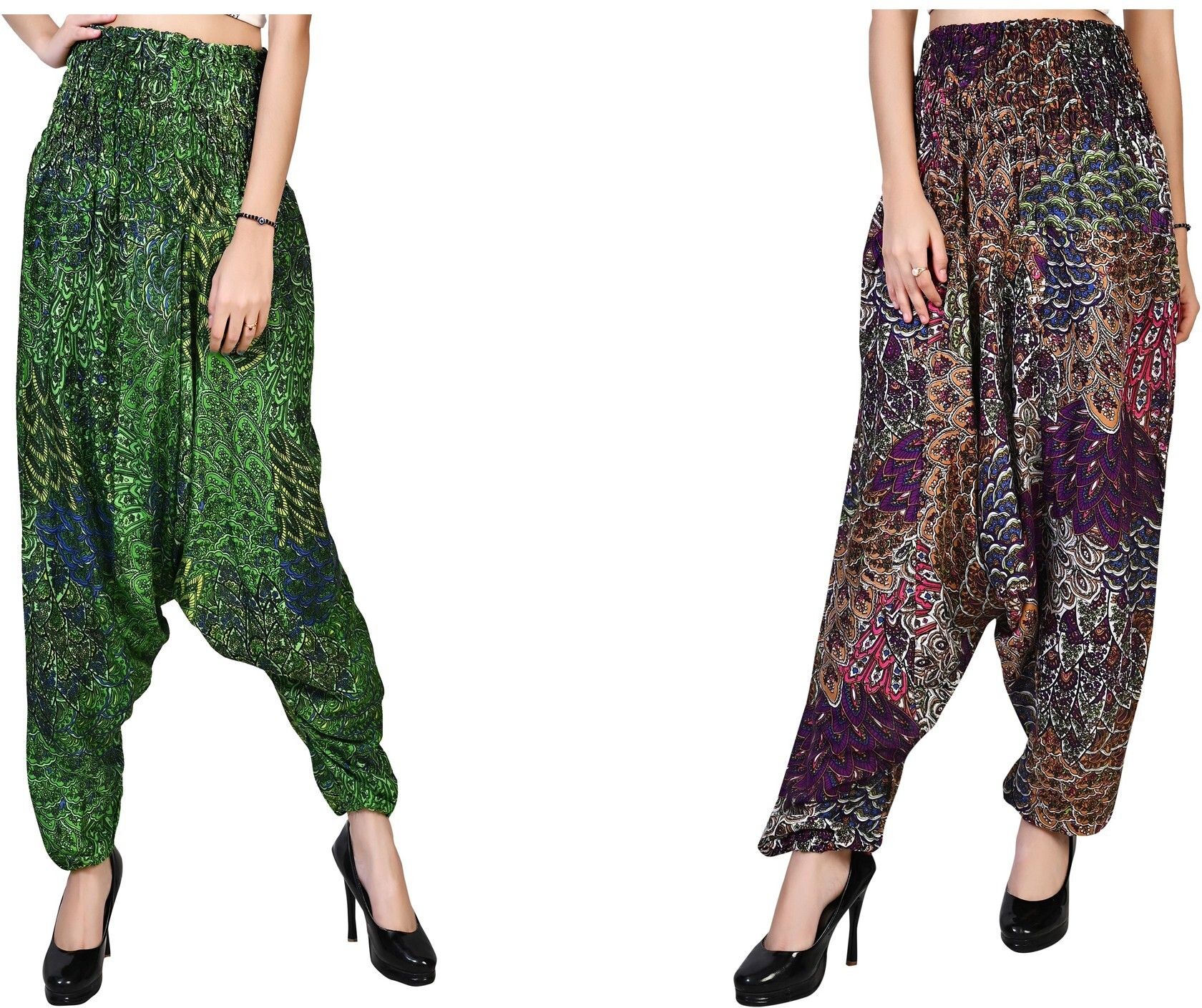 narnari Printed Rayon, Cotton Women Harem Pants-picture-14