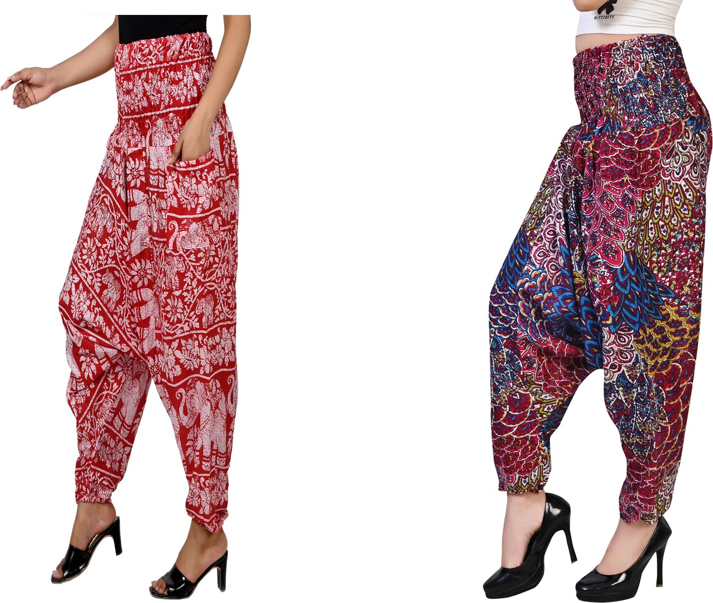 narnari Printed Rayon Women Harem Pants-picture-26