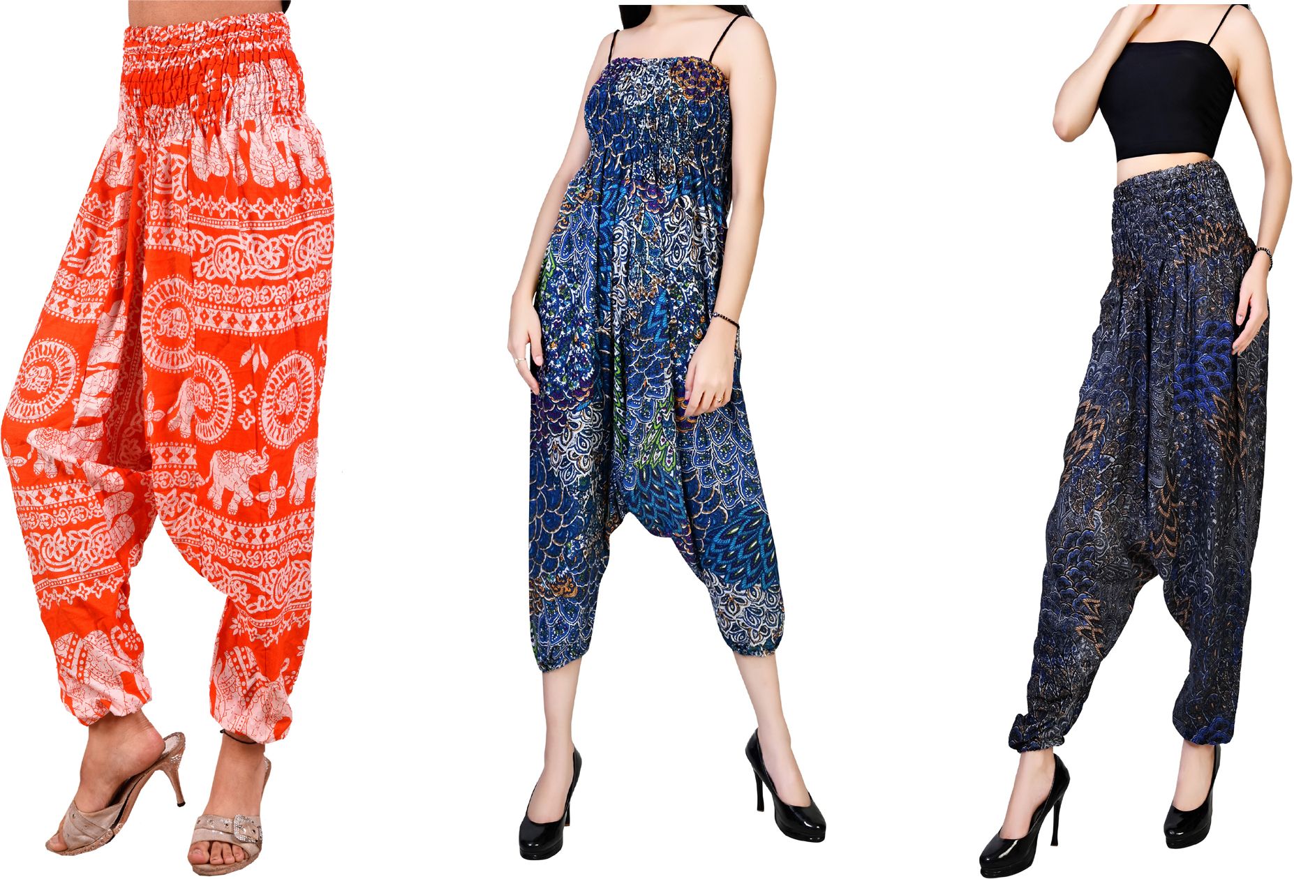 fusfus Printed Rayon, Cotton Women Harem Pants-picture-33