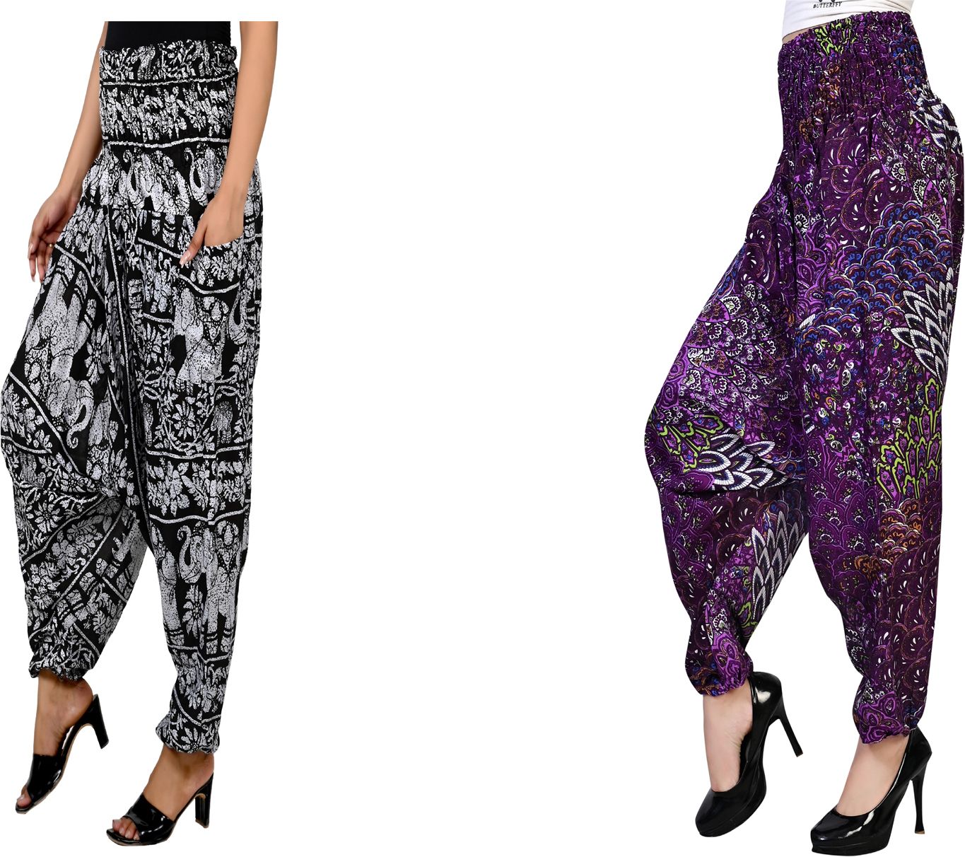 narnari Printed Rayon Women Harem Pants-picture-10