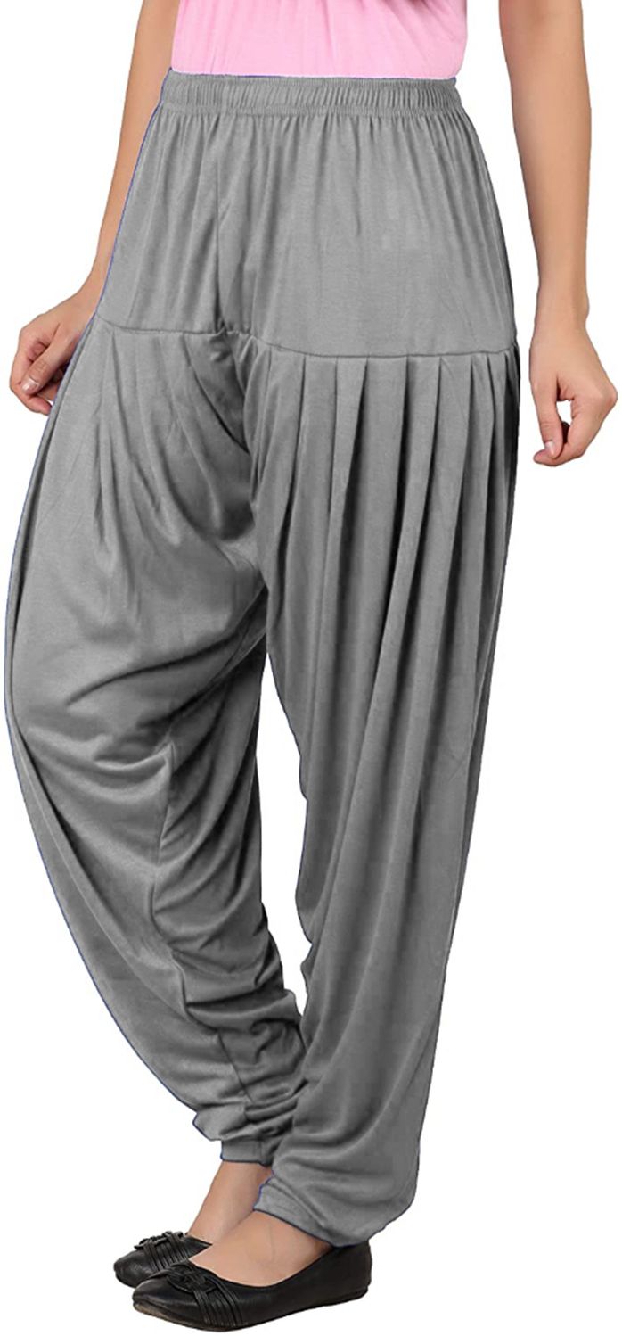 Solid Viscose Women Harem Pants