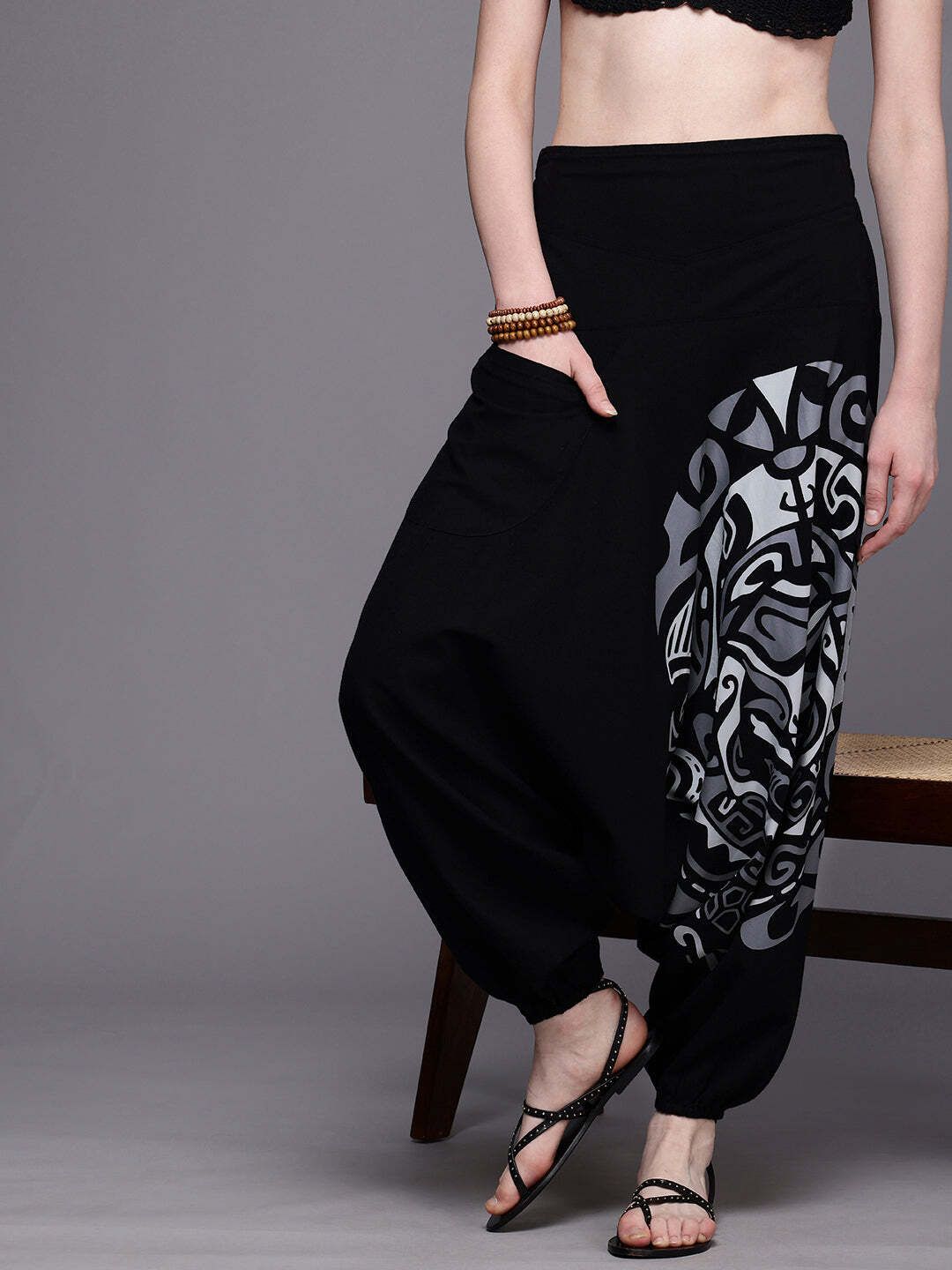 the veshti company Printed Cotton Women Harem Pants-picture-40