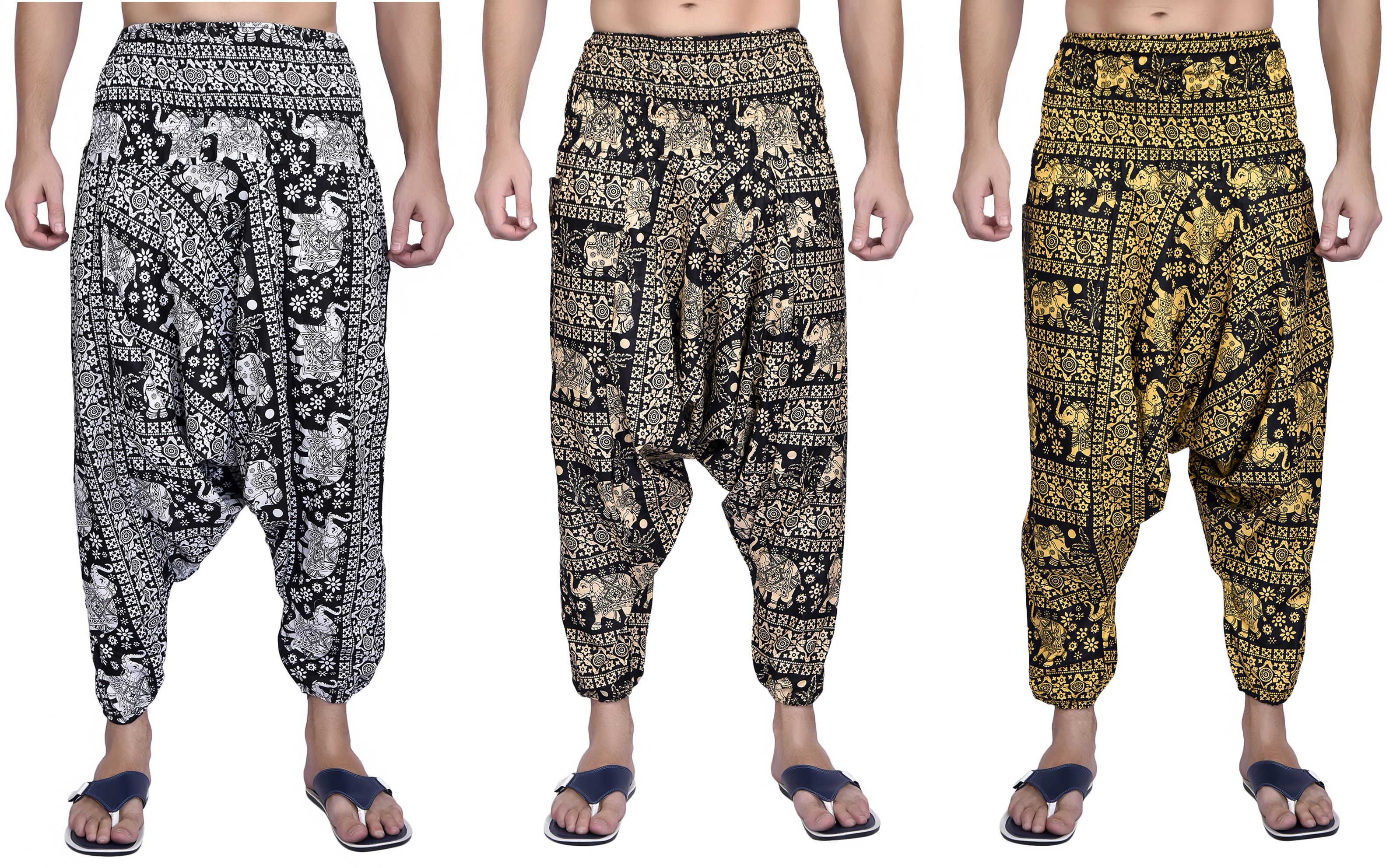 Printed Cotton Men Harem Pants-image-20