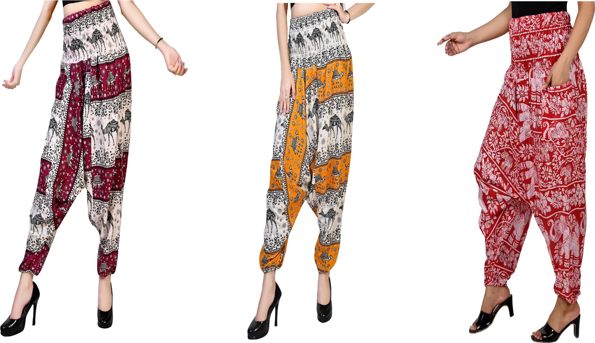 narnari Printed Rayon Women Harem Pants-picture-29
