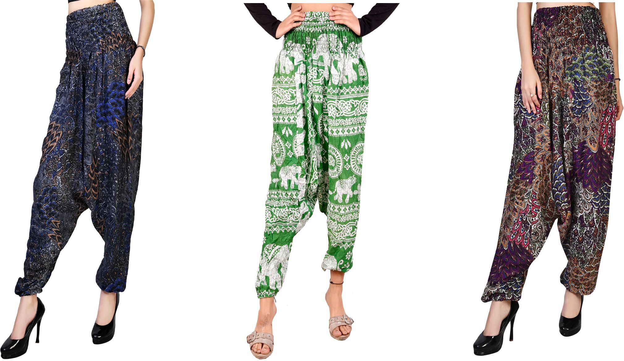 narnari Printed Rayon Women Harem Pants-picture-22