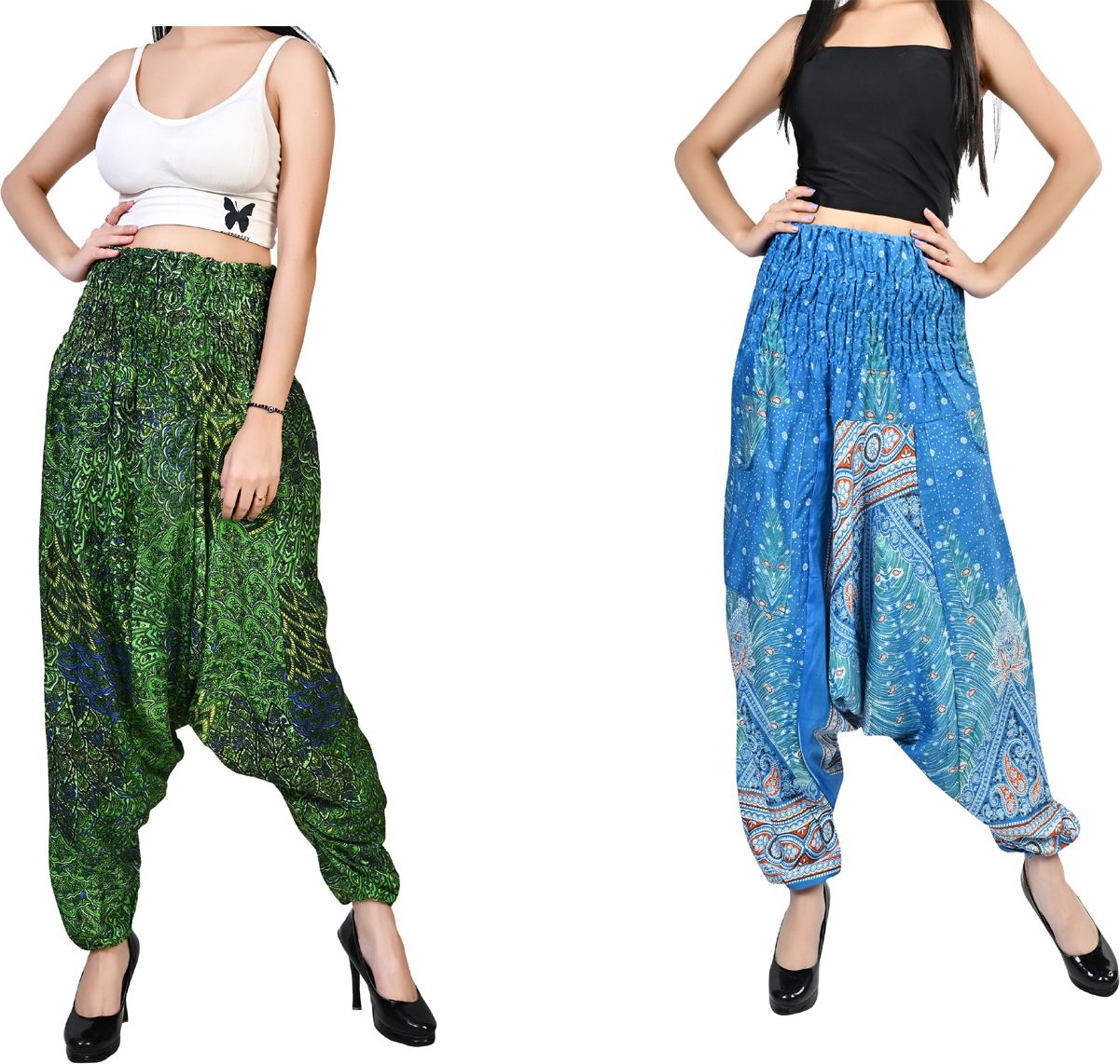 fusfus Printed Rayon, Cotton Women Harem Pants-picture-18