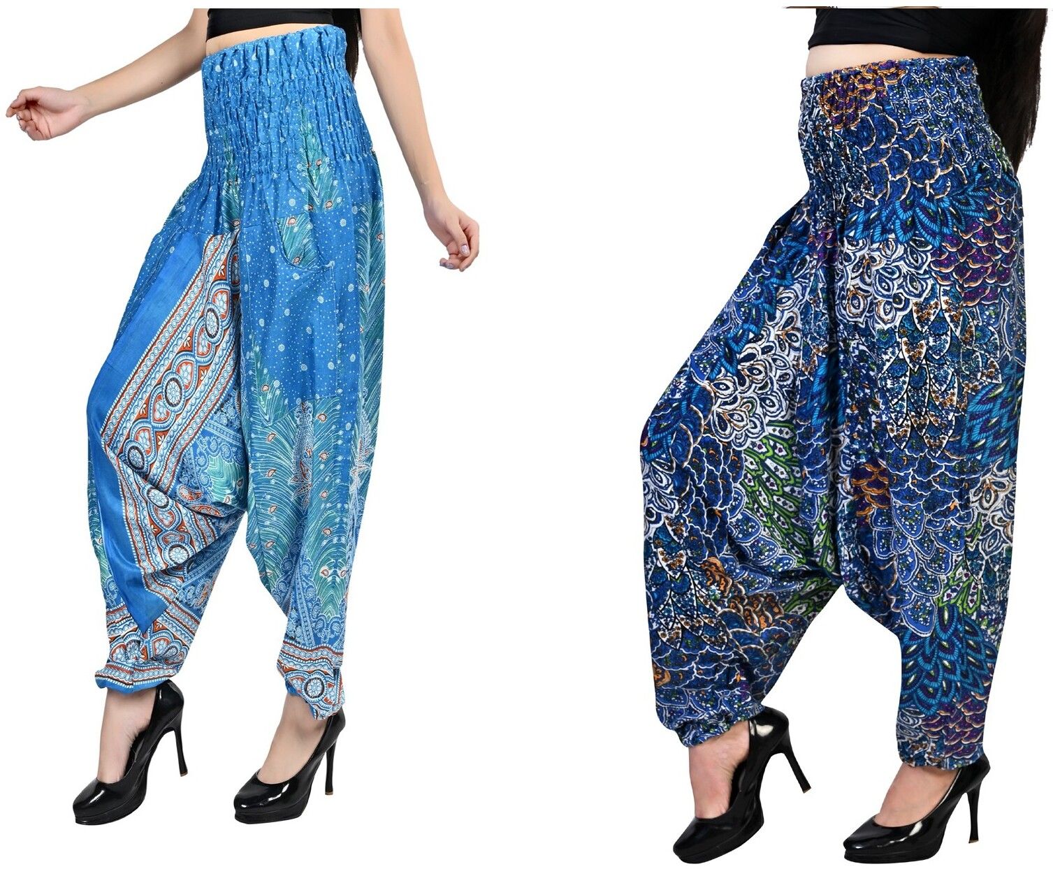 narnari Printed Pure Crepe Women Harem Pants-picture-48