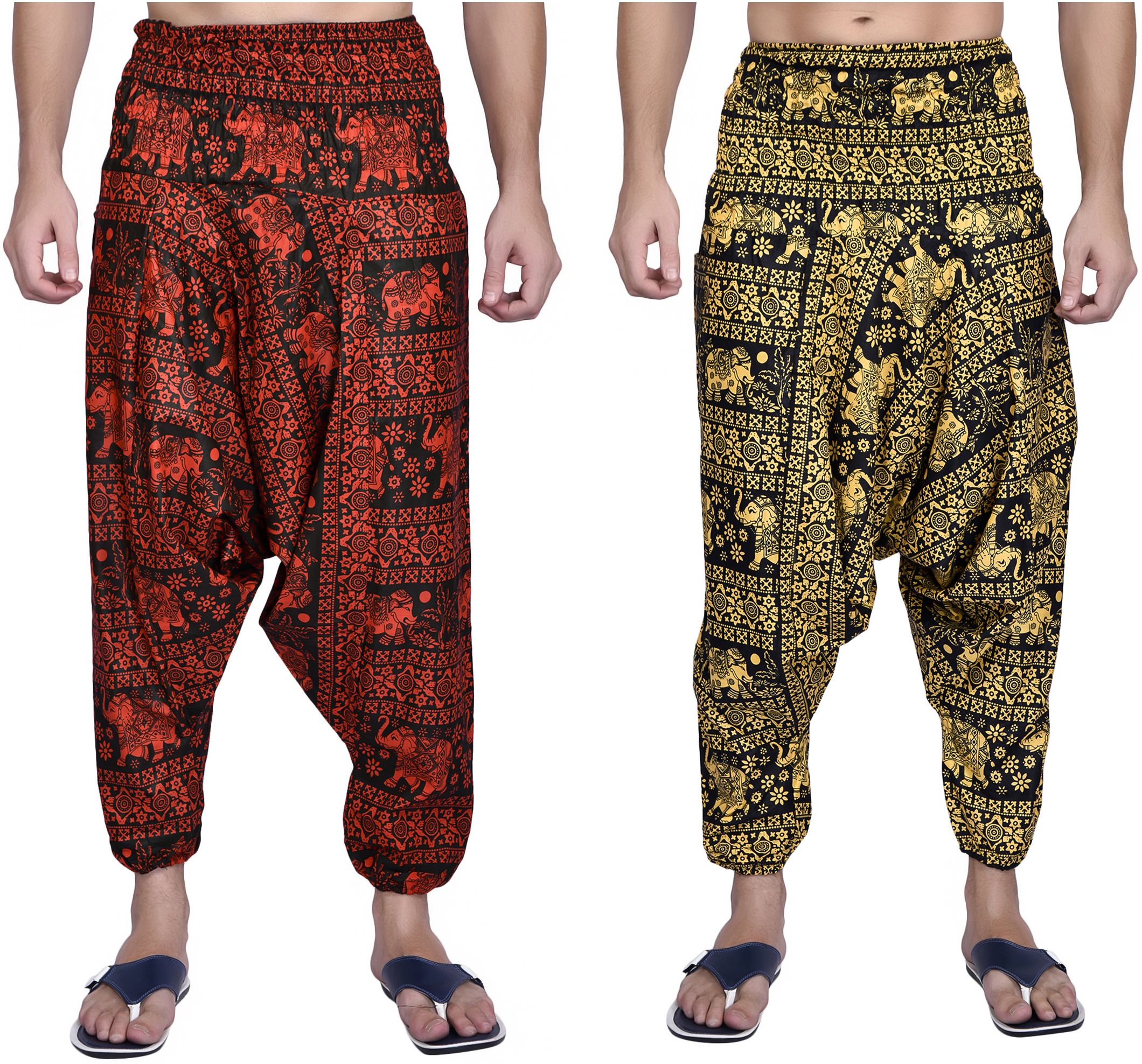 viku Printed Cotton Men Harem Pants-picture-30