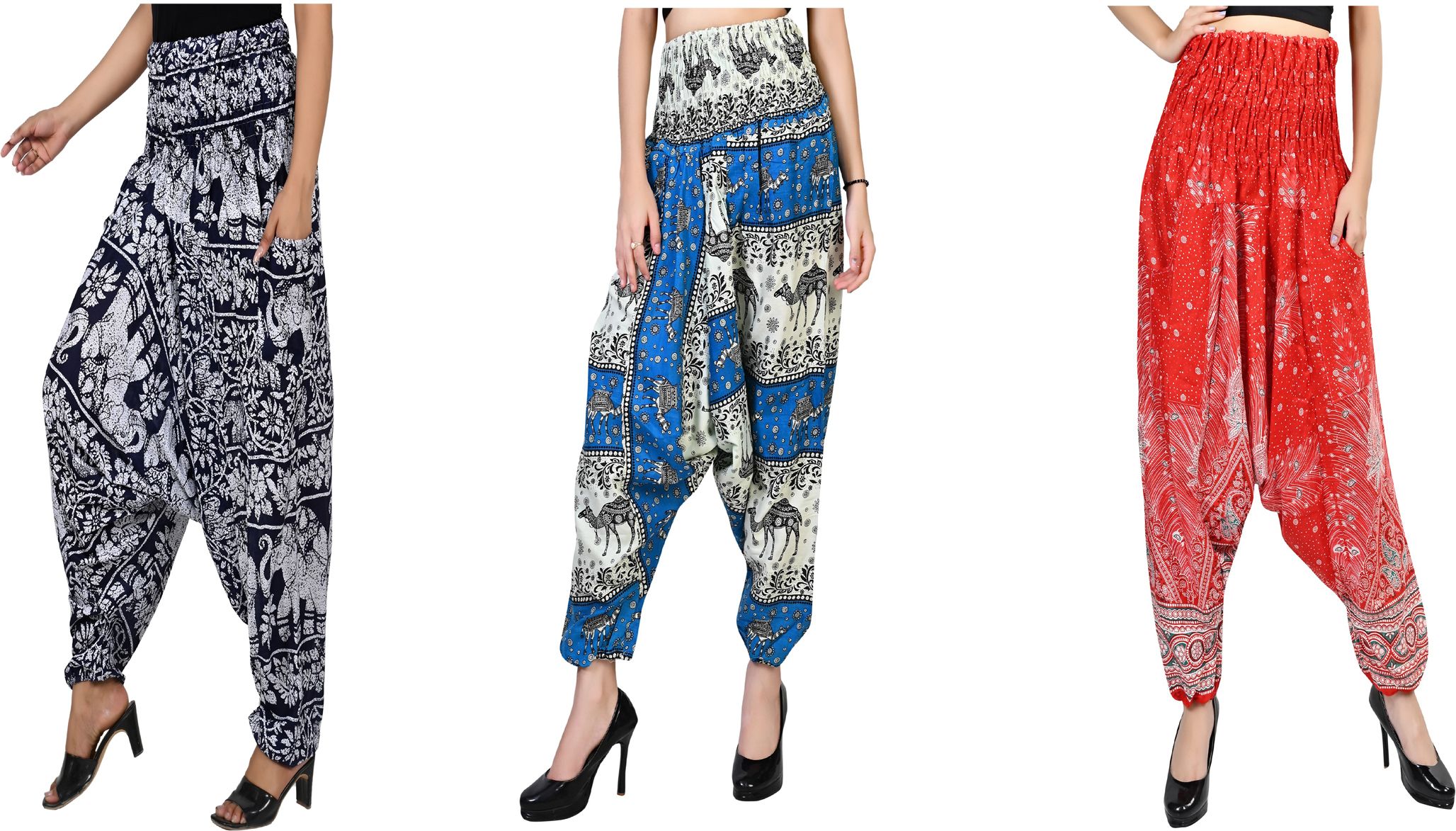 narnari Printed Rayon Women Harem Pants-picture-17
