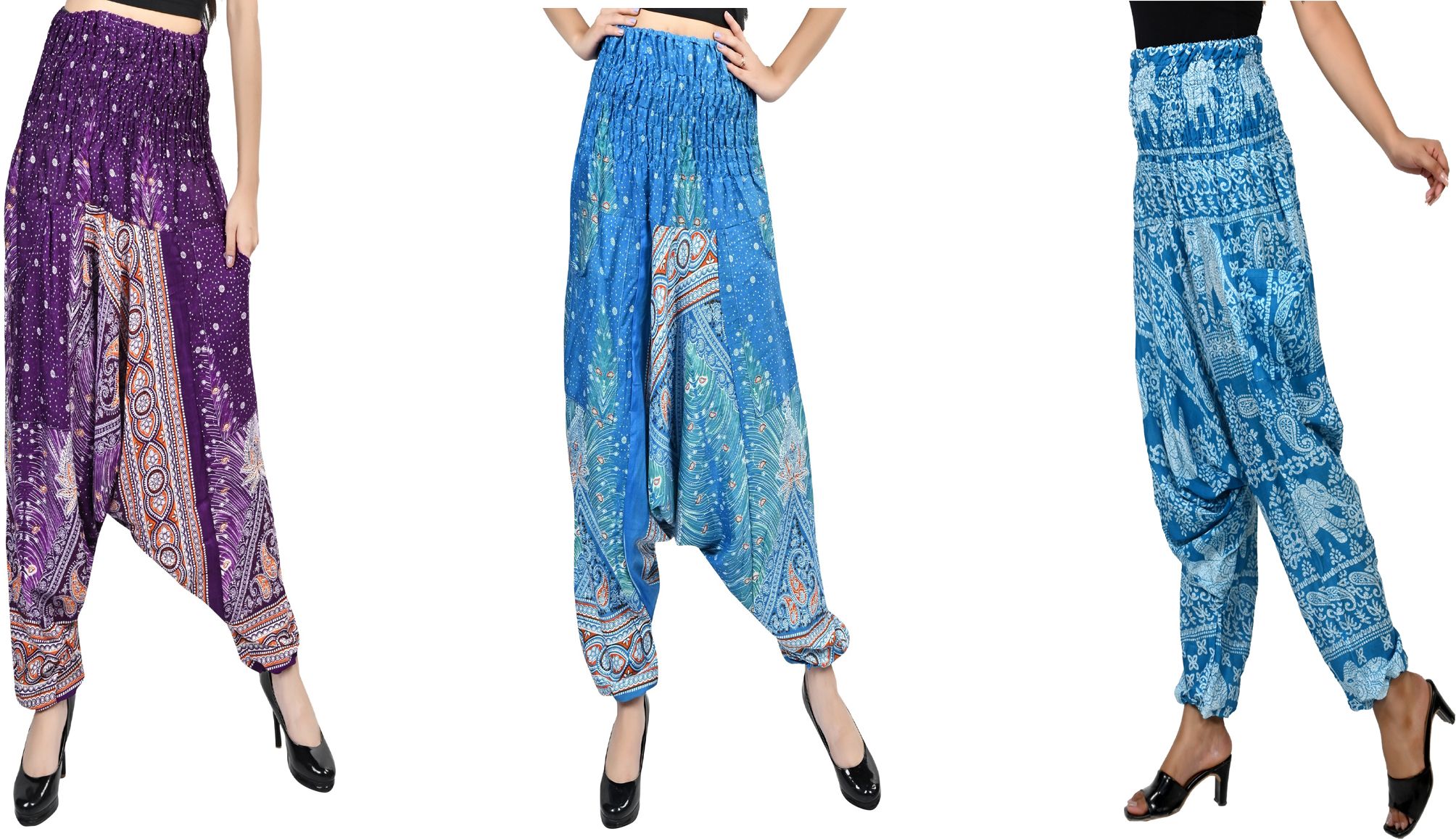 narnari Printed Rayon Women Harem Pants-picture-28