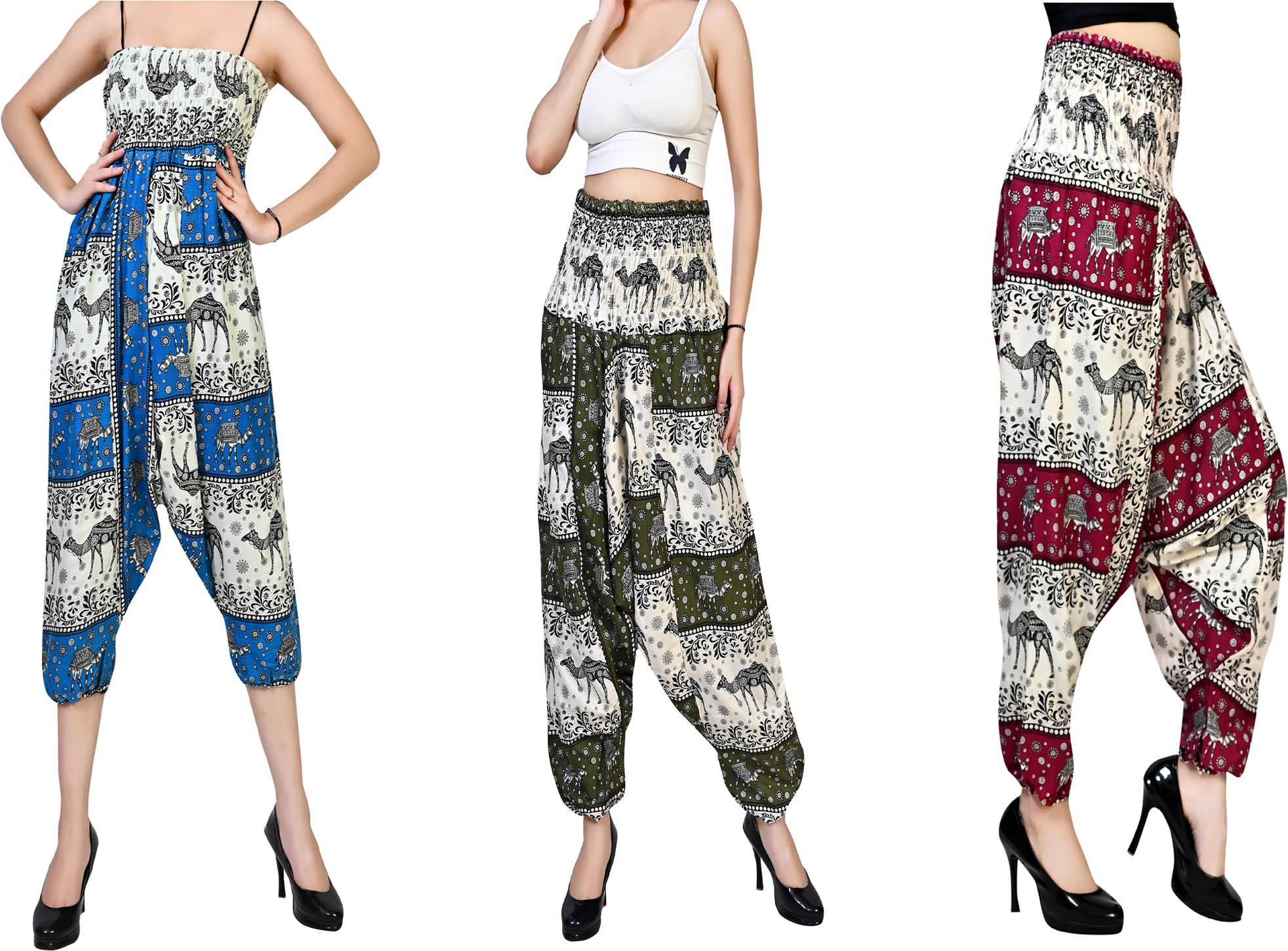 fusfus Printed Rayon, Cotton Women Harem Pants-picture-39