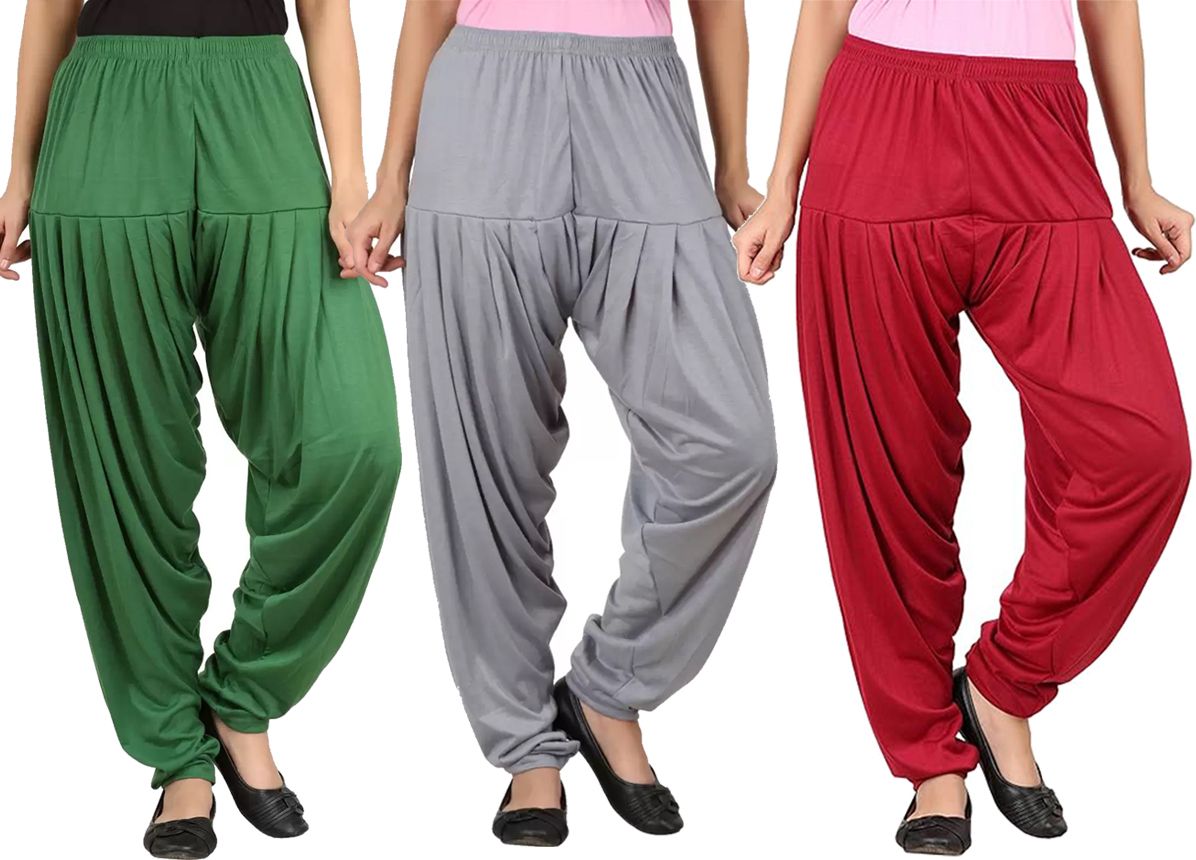 just try fashion Solid Viscose Women Harem Pants-picture-45
