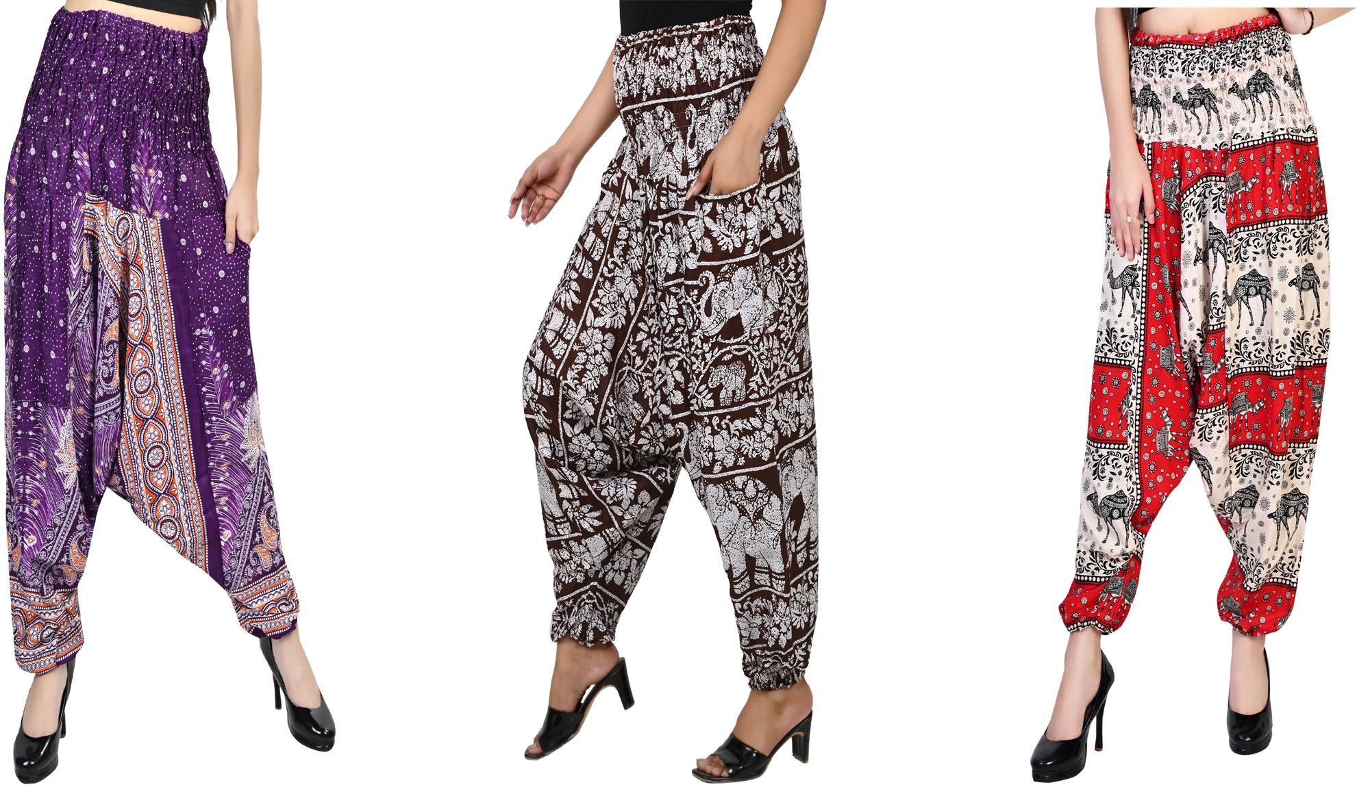 narnari Printed Rayon Women Harem Pants-picture-39