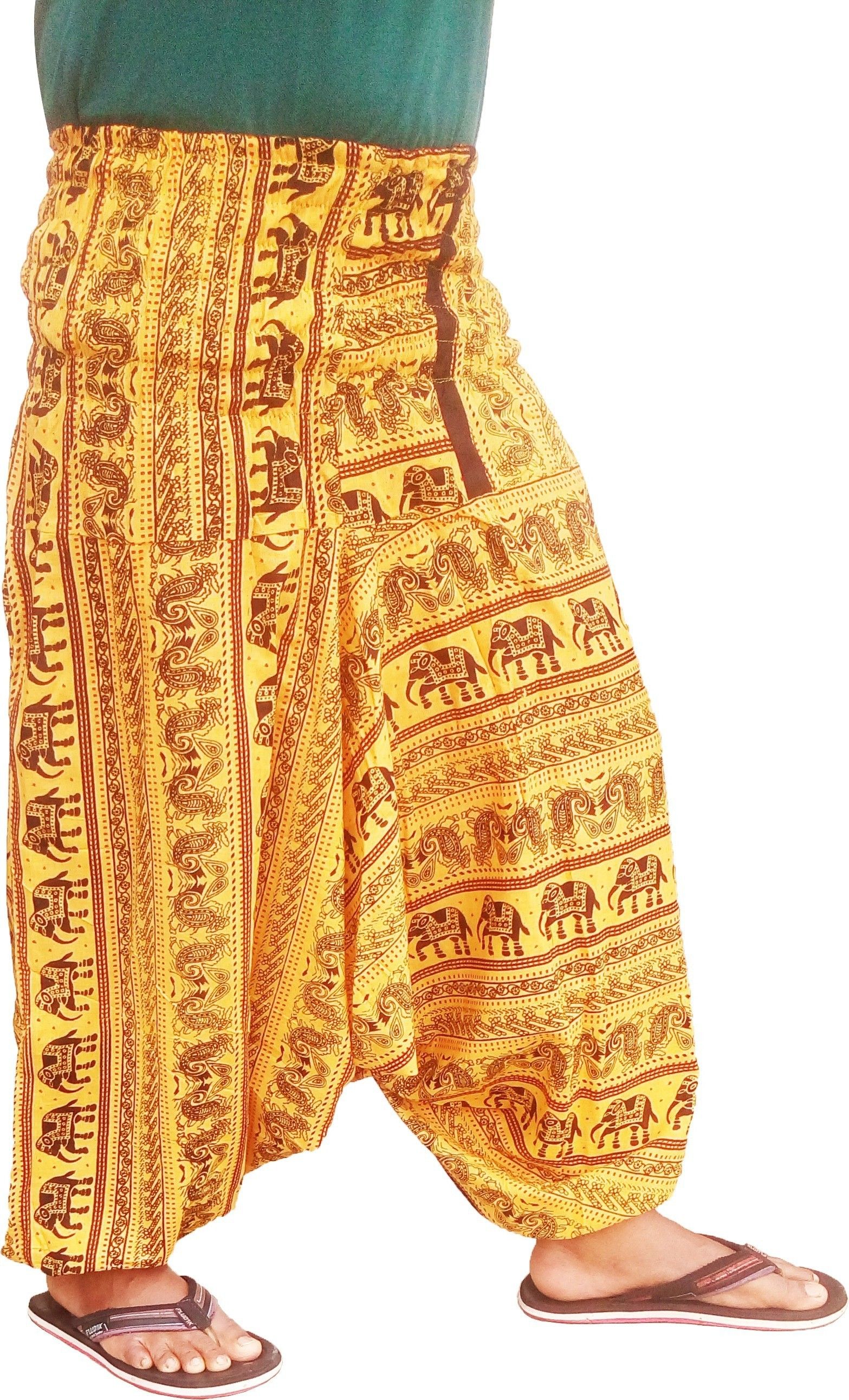 Printed Cotton Blend Men Harem Pants
