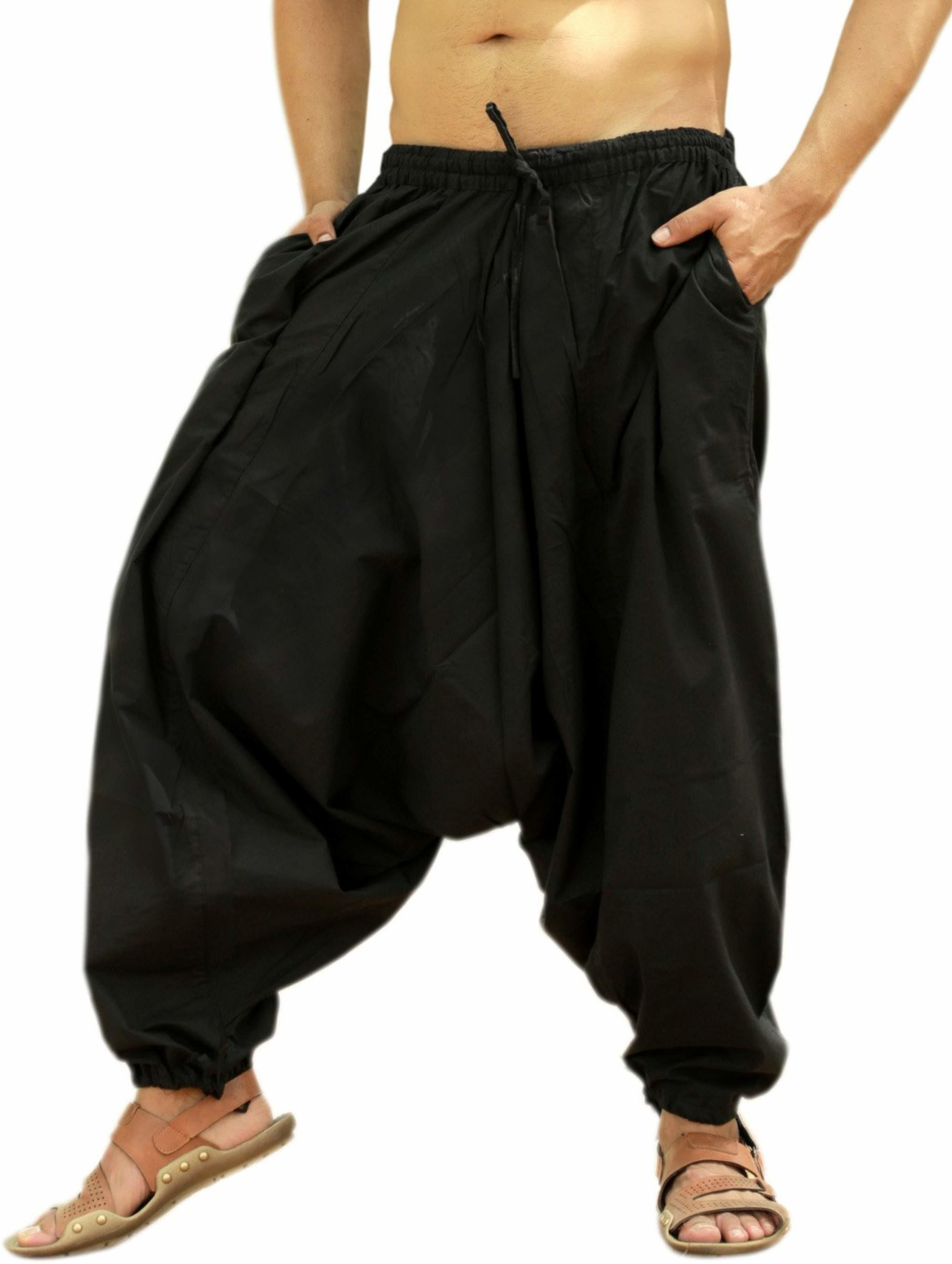 Solid Rayon Men Harem Pants