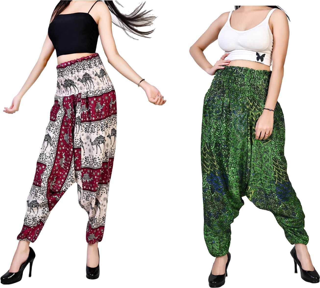 fusfus Printed Rayon Women Harem Pants-picture-44