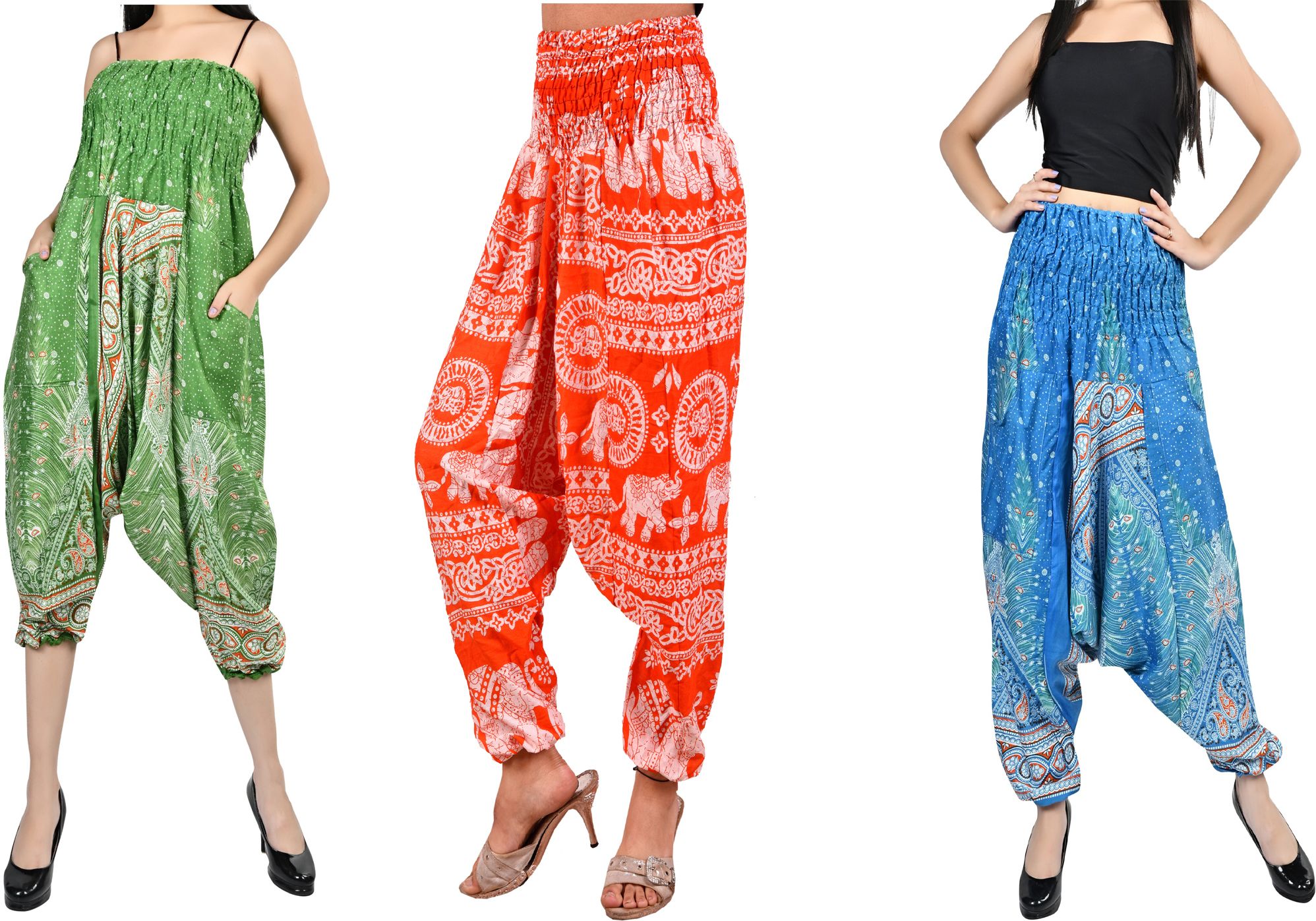 fusfus Printed Rayon, Cotton Women Harem Pants-picture-31