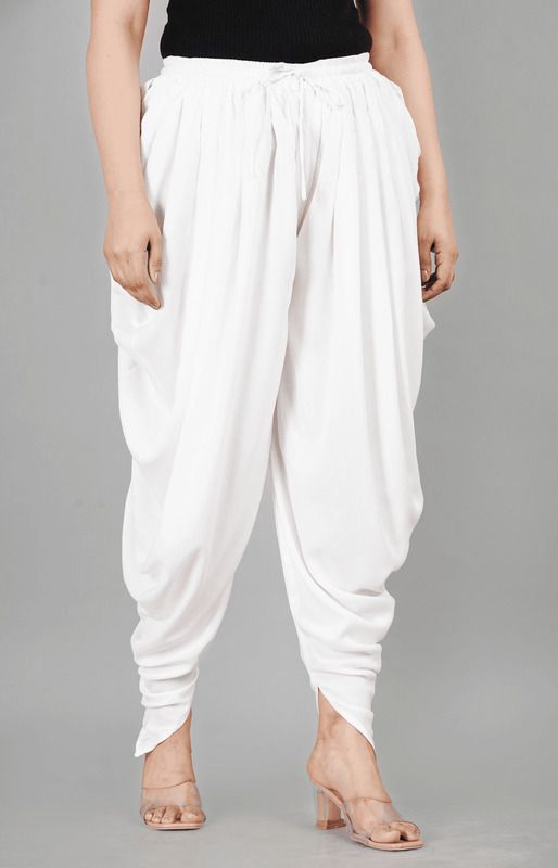 Solid Rayon Women Harem Pants