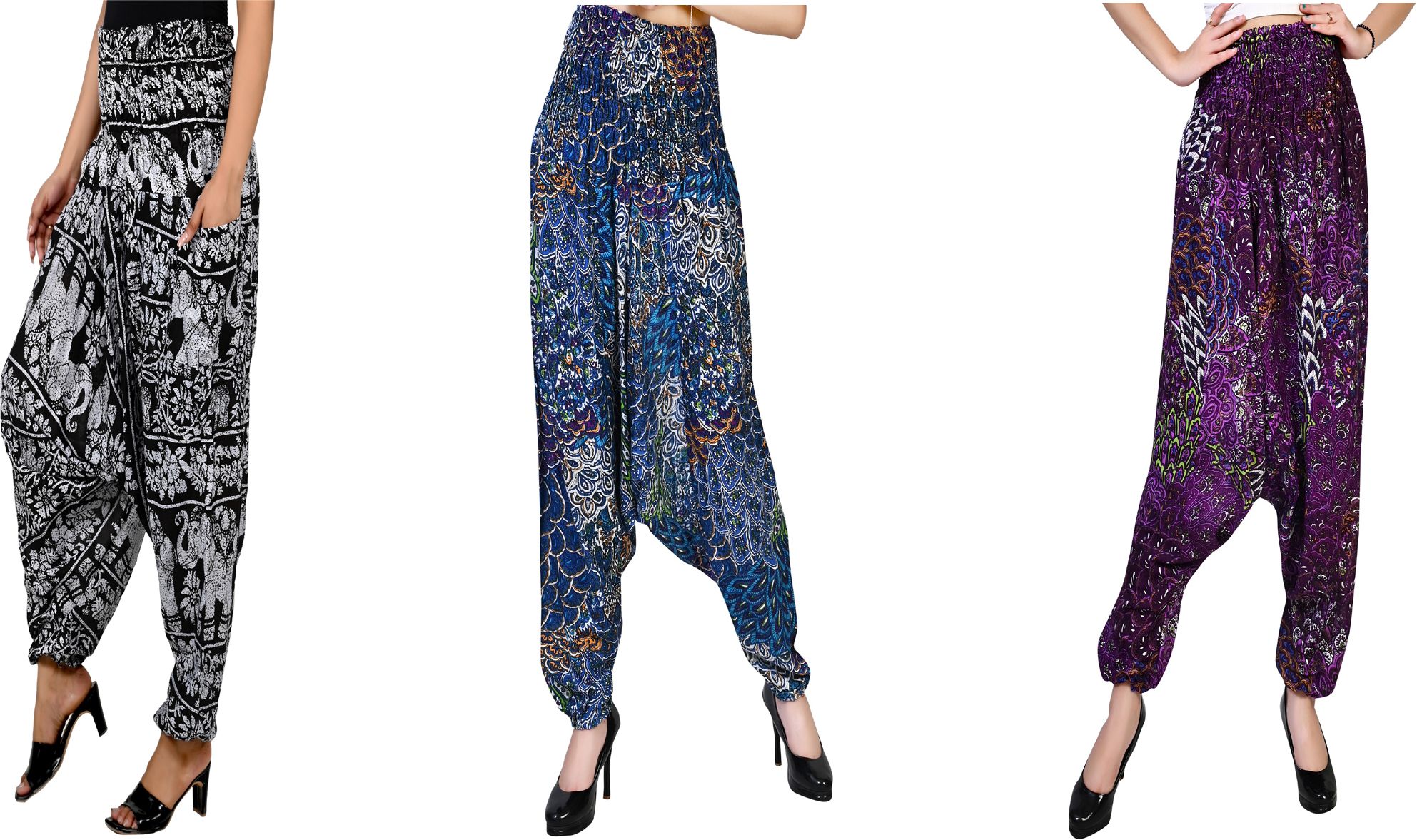 narnari Printed Rayon Women Harem Pants-picture-31