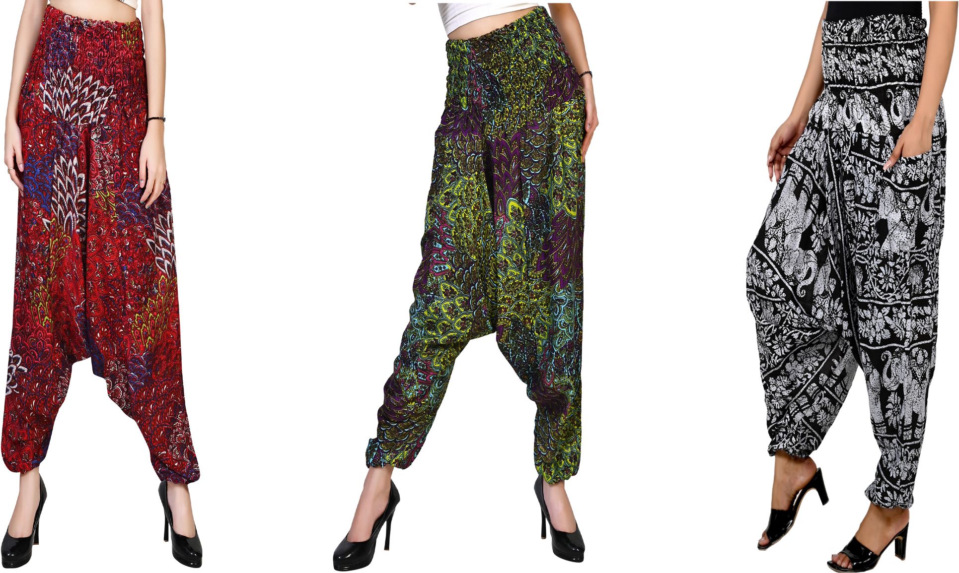 narnari Printed Rayon Women Harem Pants-picture-14
