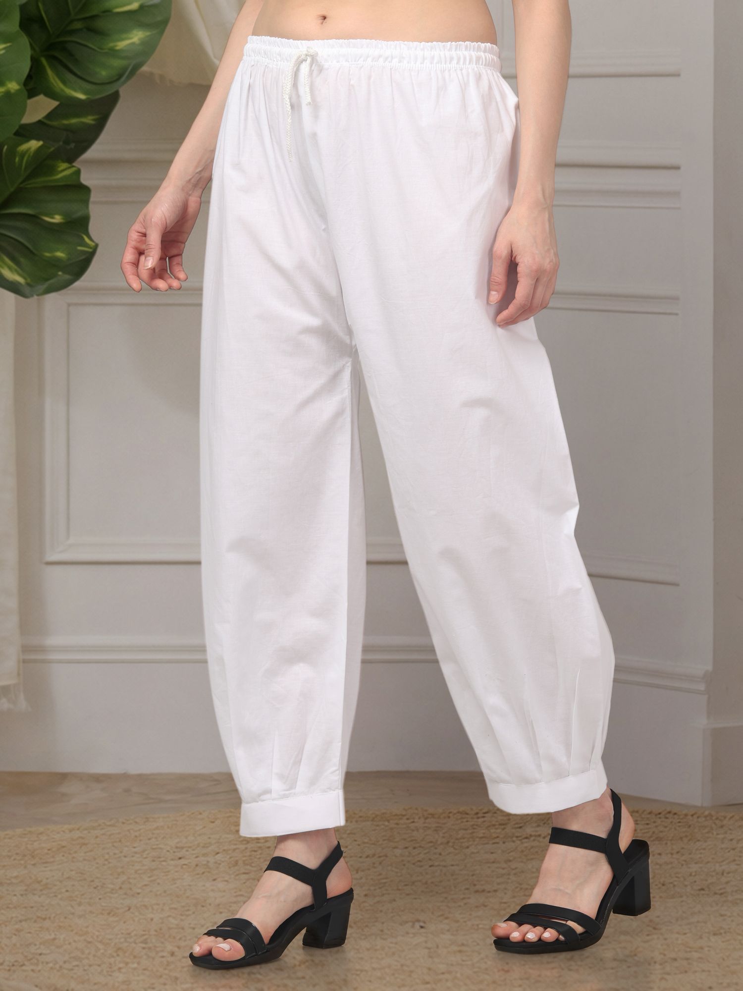 farukhi creation Solid Cotton Women Harem Pants-picture-22