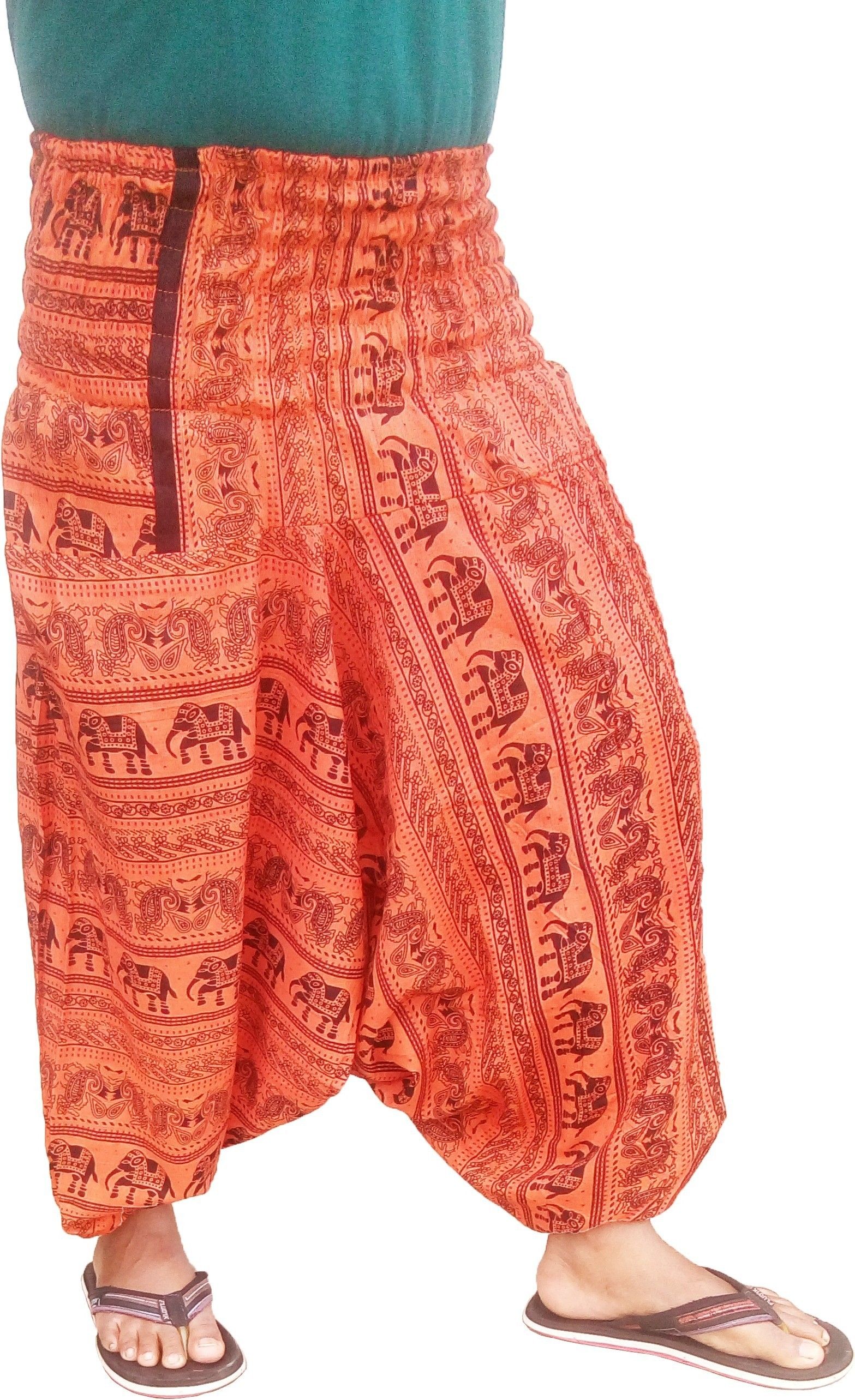 Printed Cotton Blend Men Harem Pants