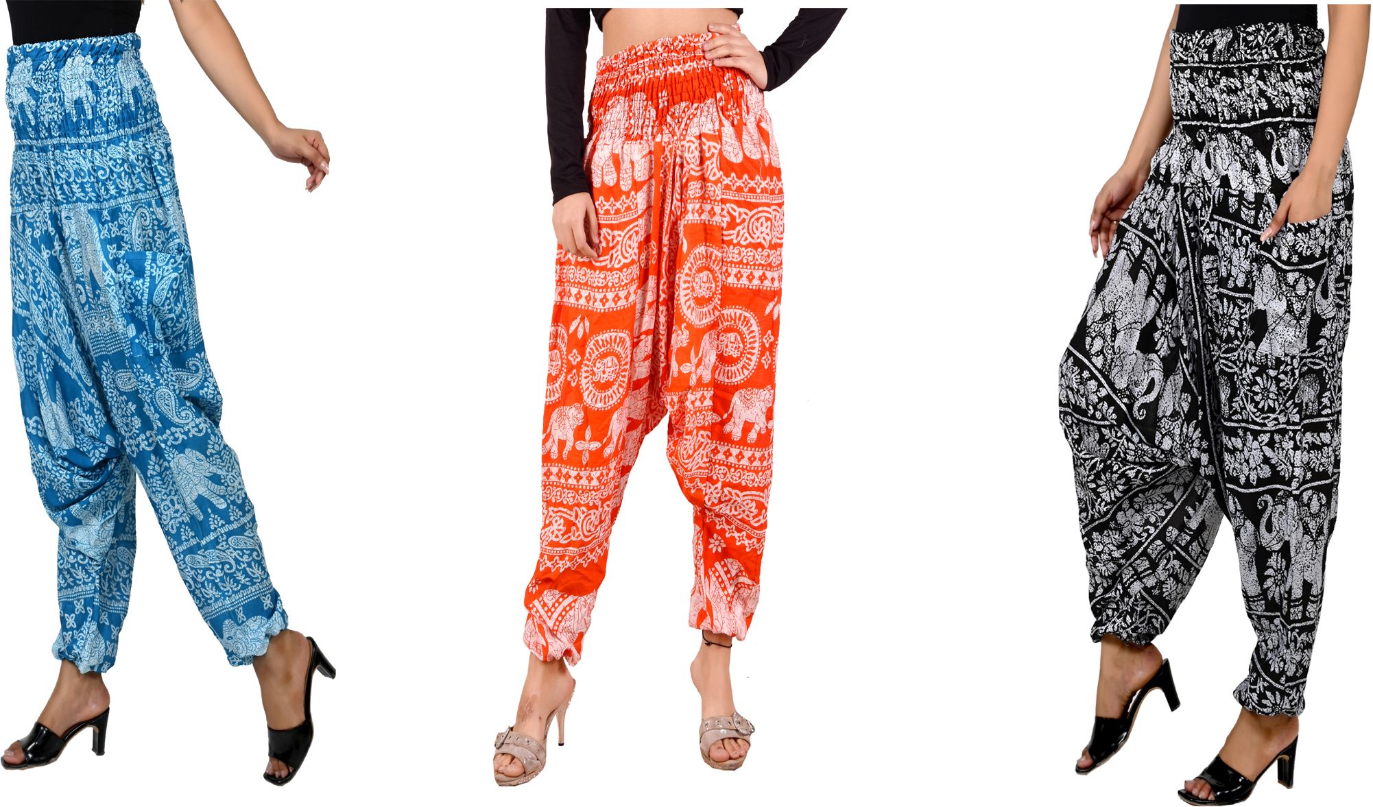 narnari Printed Rayon Women Harem Pants-picture-36