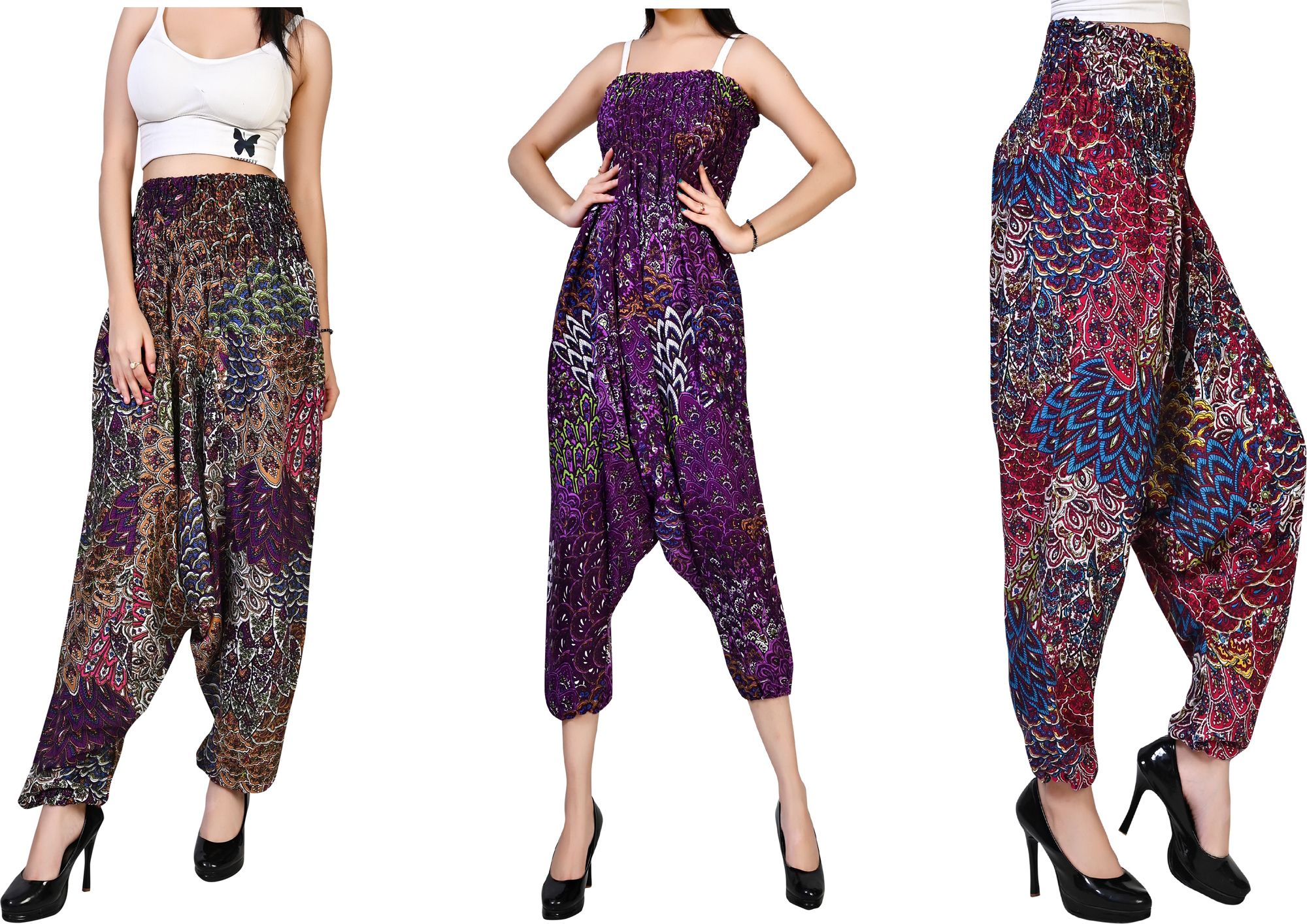 fusfus Printed Rayon, Cotton Women Harem Pants-picture-12