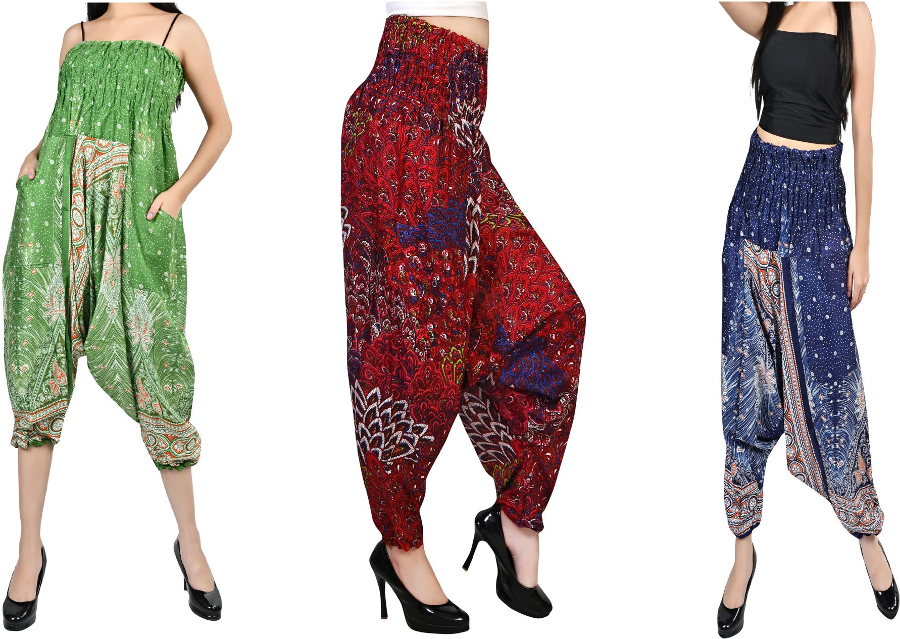 fusfus Printed Rayon, Cotton Women Harem Pants-picture-13