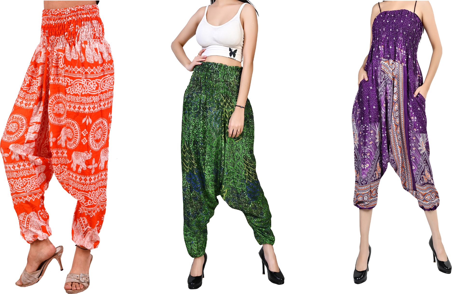 fusfus Printed Rayon, Cotton Women Harem Pants-picture-30