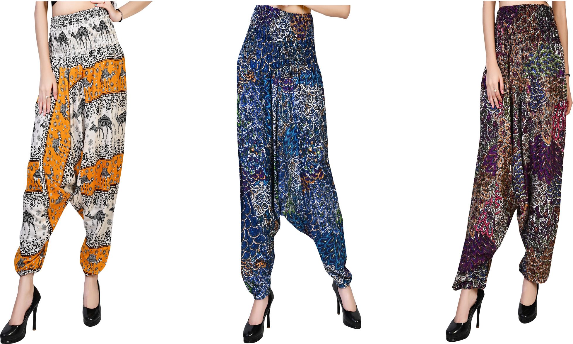 narnari Printed Rayon Women Harem Pants-picture-36