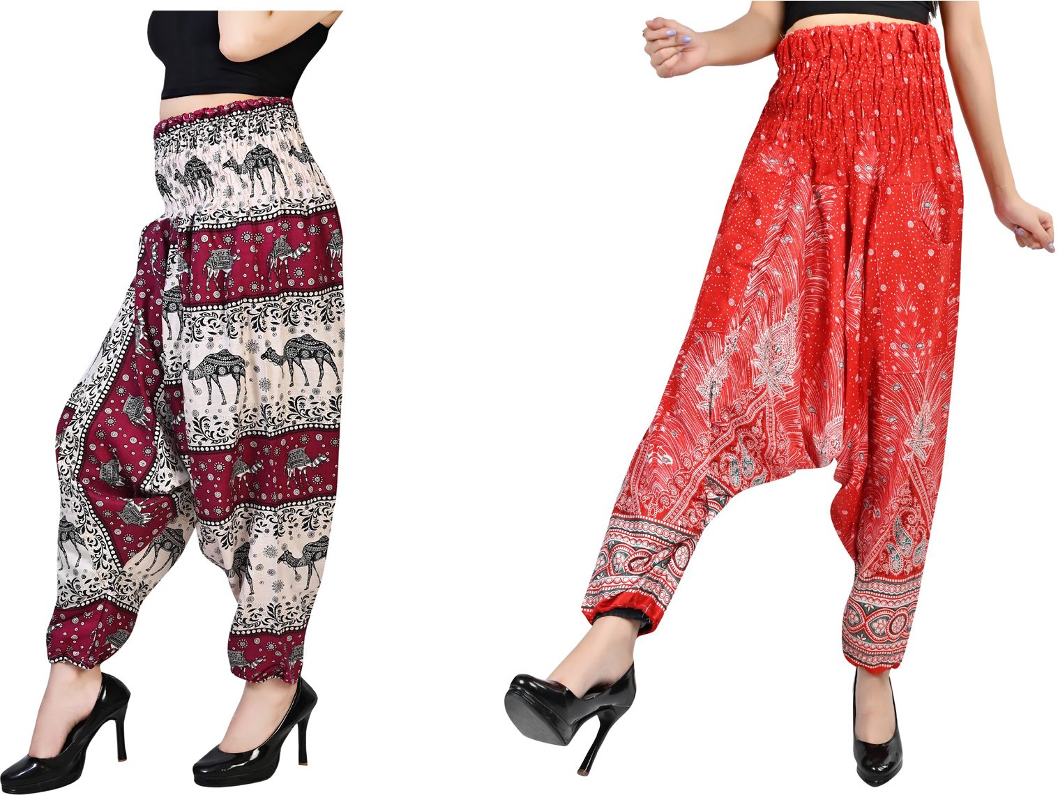 narnari Printed Rayon, Cotton Women Harem Pants-picture-39