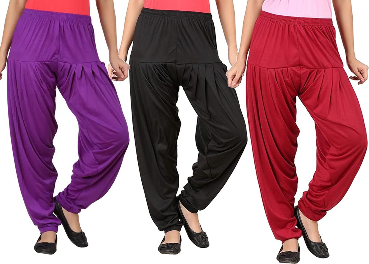 just try fashion Solid Viscose Women Harem Pants-picture-43