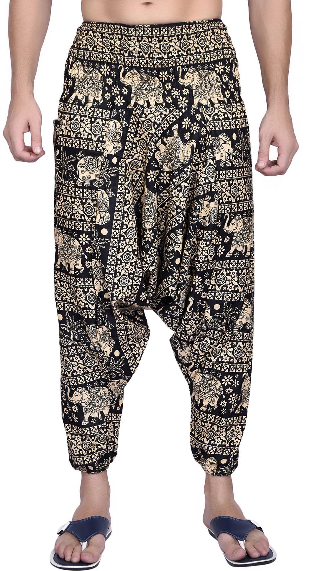 viku Printed Cotton Men Harem Pants-picture-28